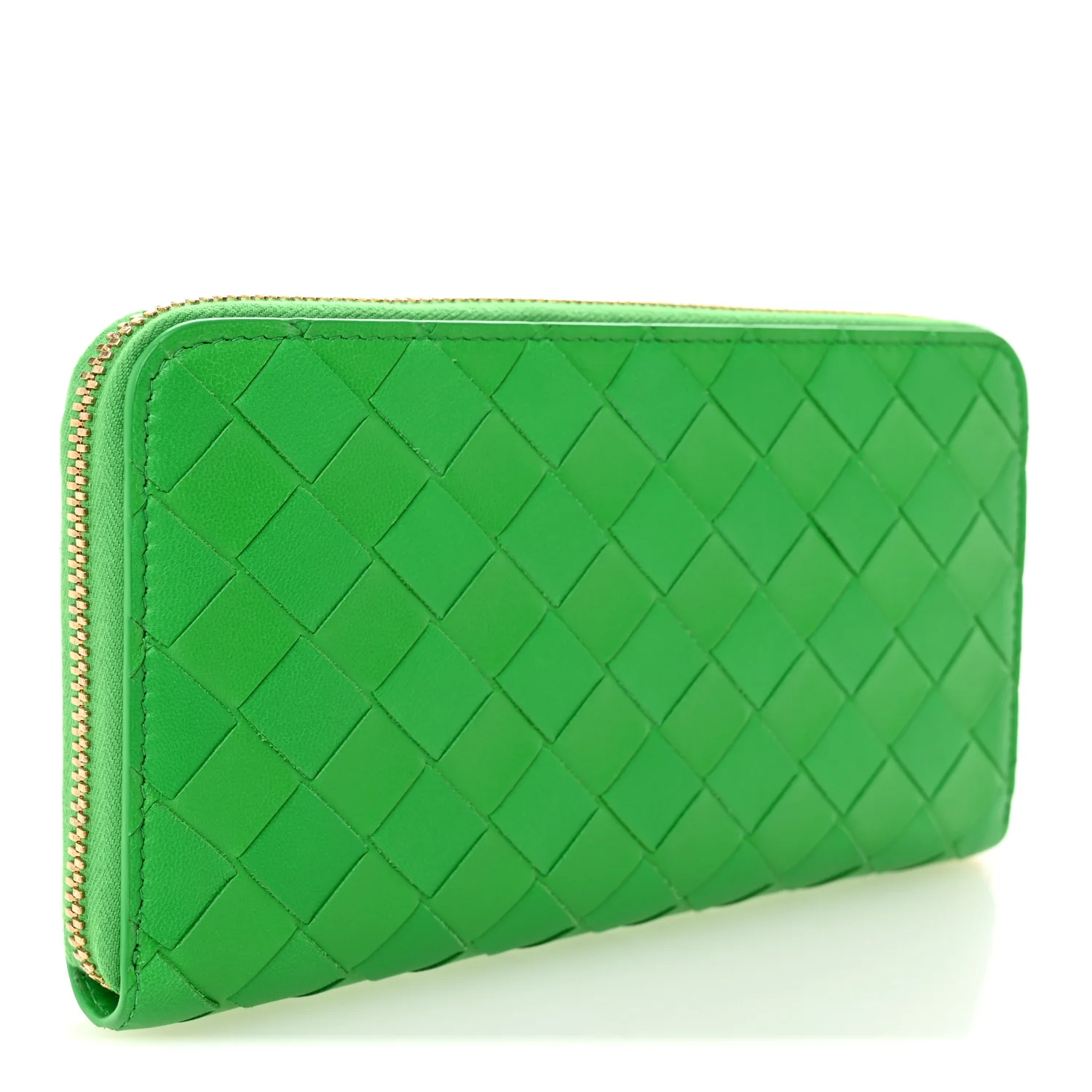 Nappa Intrecciato Zip Around Wallet Parakeet - Image 3
