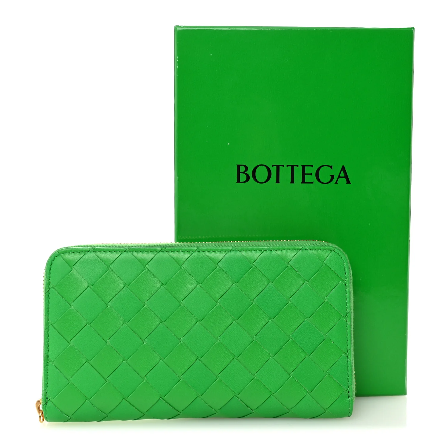 Nappa Intrecciato Zip Around Wallet Parakeet - Image 7