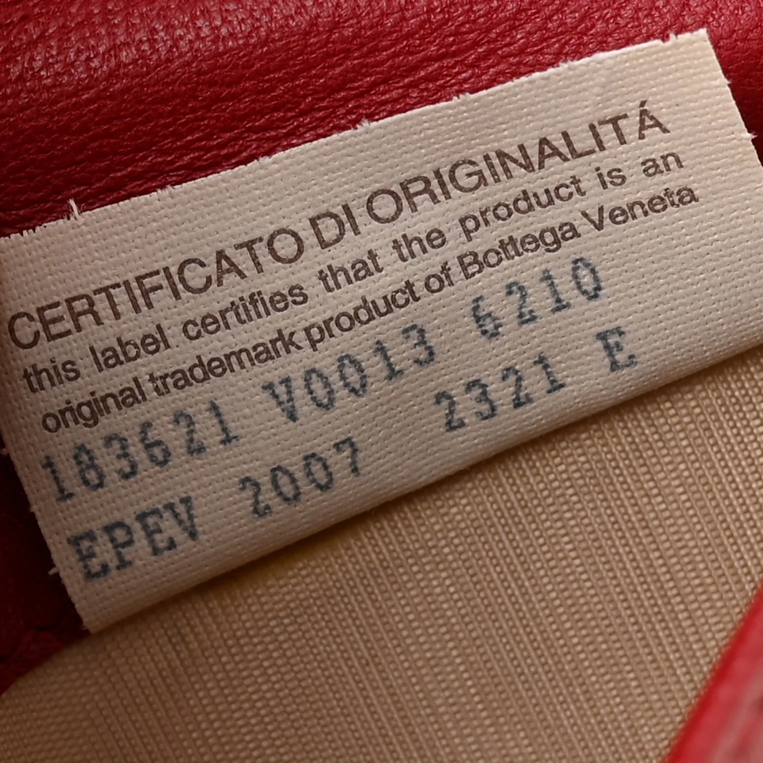 Nappa Intrecciato Zip Around Wallet Red - Image 7