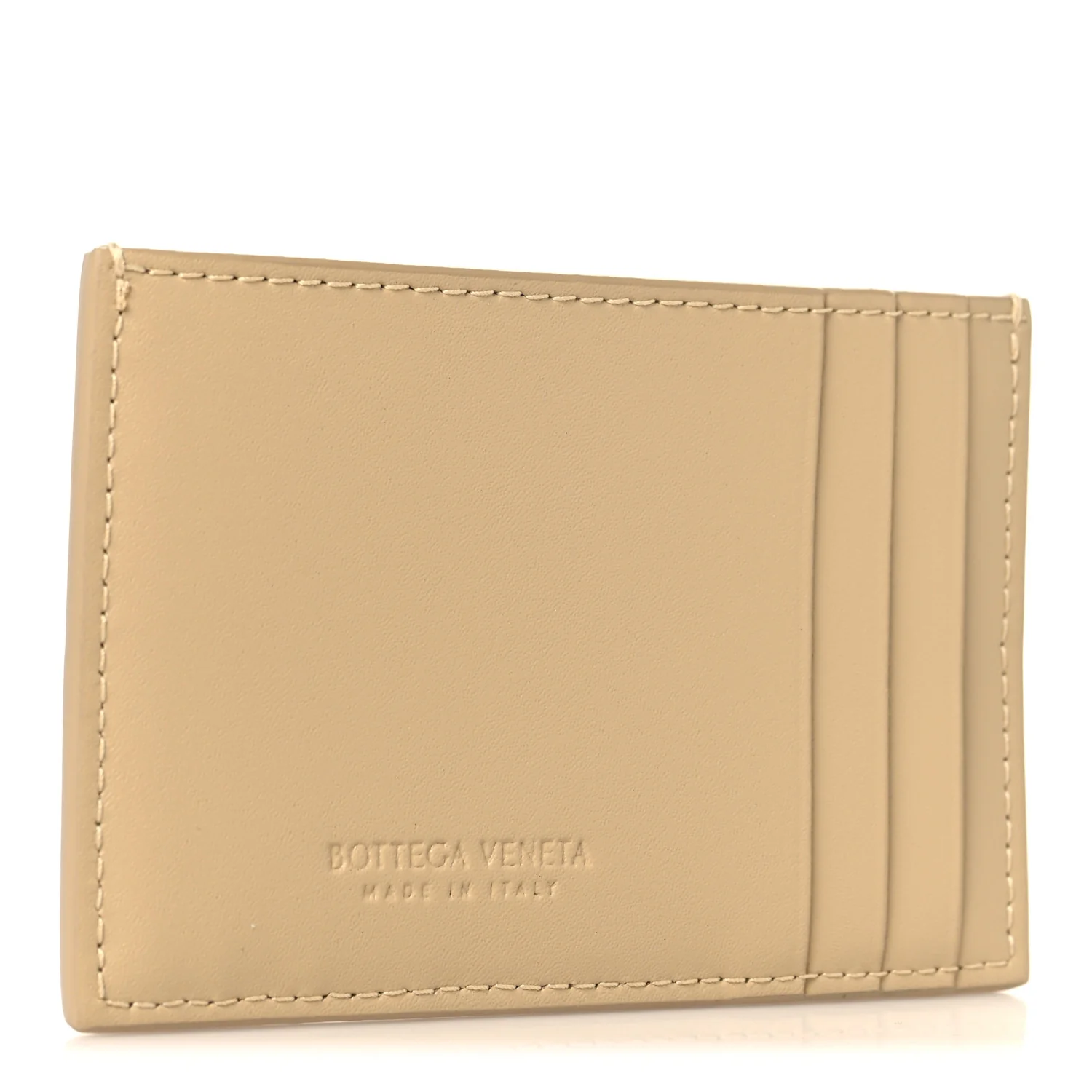 Nappa Intreccio Cassette Credit Card Holder Porridge - Image 3