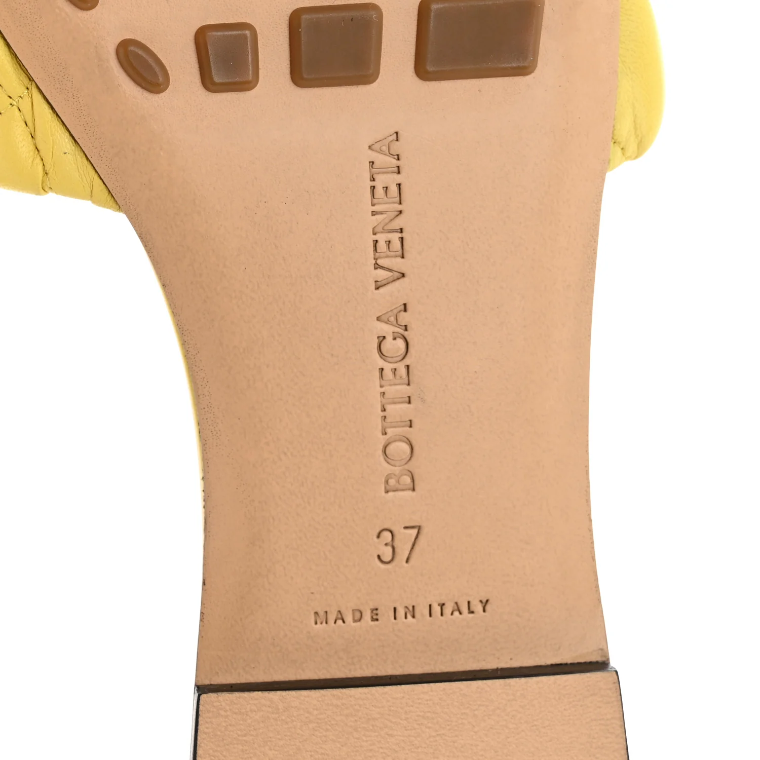 Nappa Matelasse Padded Flat Sandals 37 Pear - Image 7