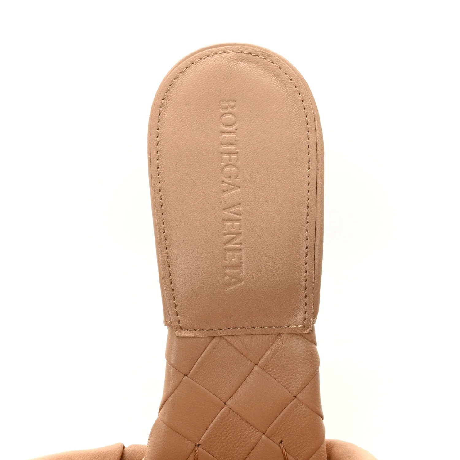 Nappa Maxi Intrecciato Lido Mule Sandals 37 Cipria - Image 7
