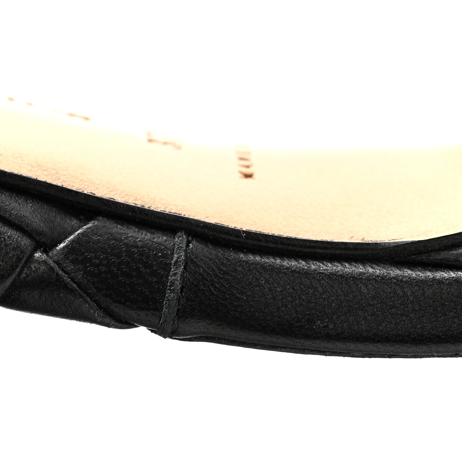 Nappa Maxi Intrecciato Lido Mule Sandals 37.5 Black - Image 9