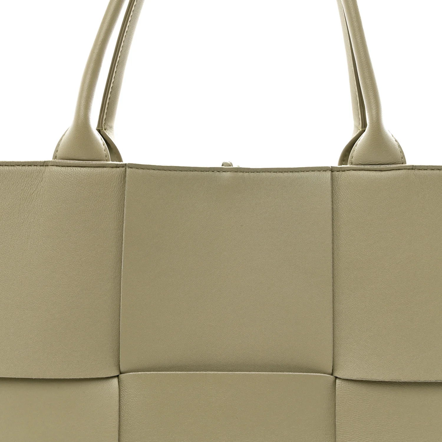 Nappa Maxi Intrecciato Medium Arco Tote Travertine - Image 7