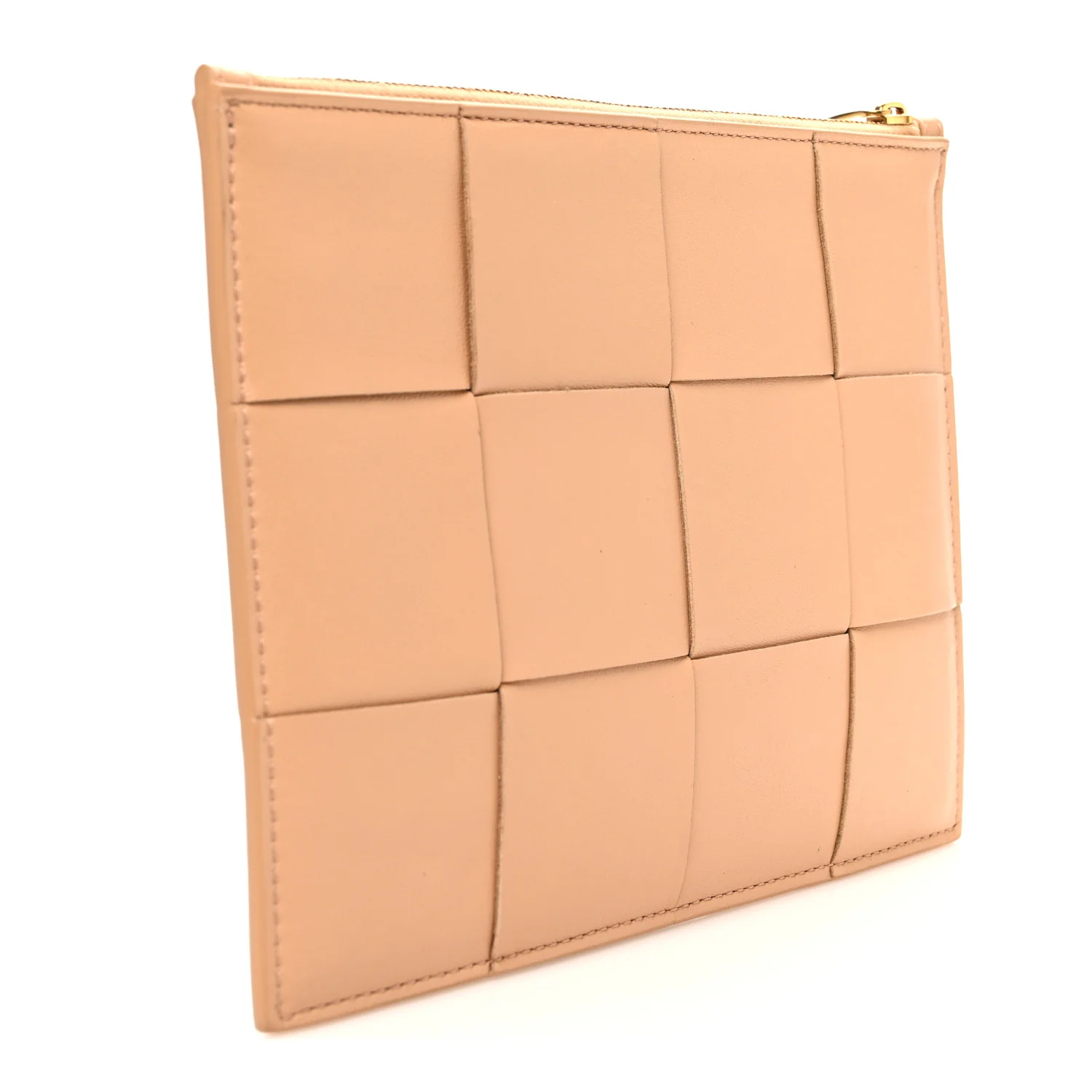 Nappa Maxi Intrecciato Medium Bill Pouch Almond - Image 3