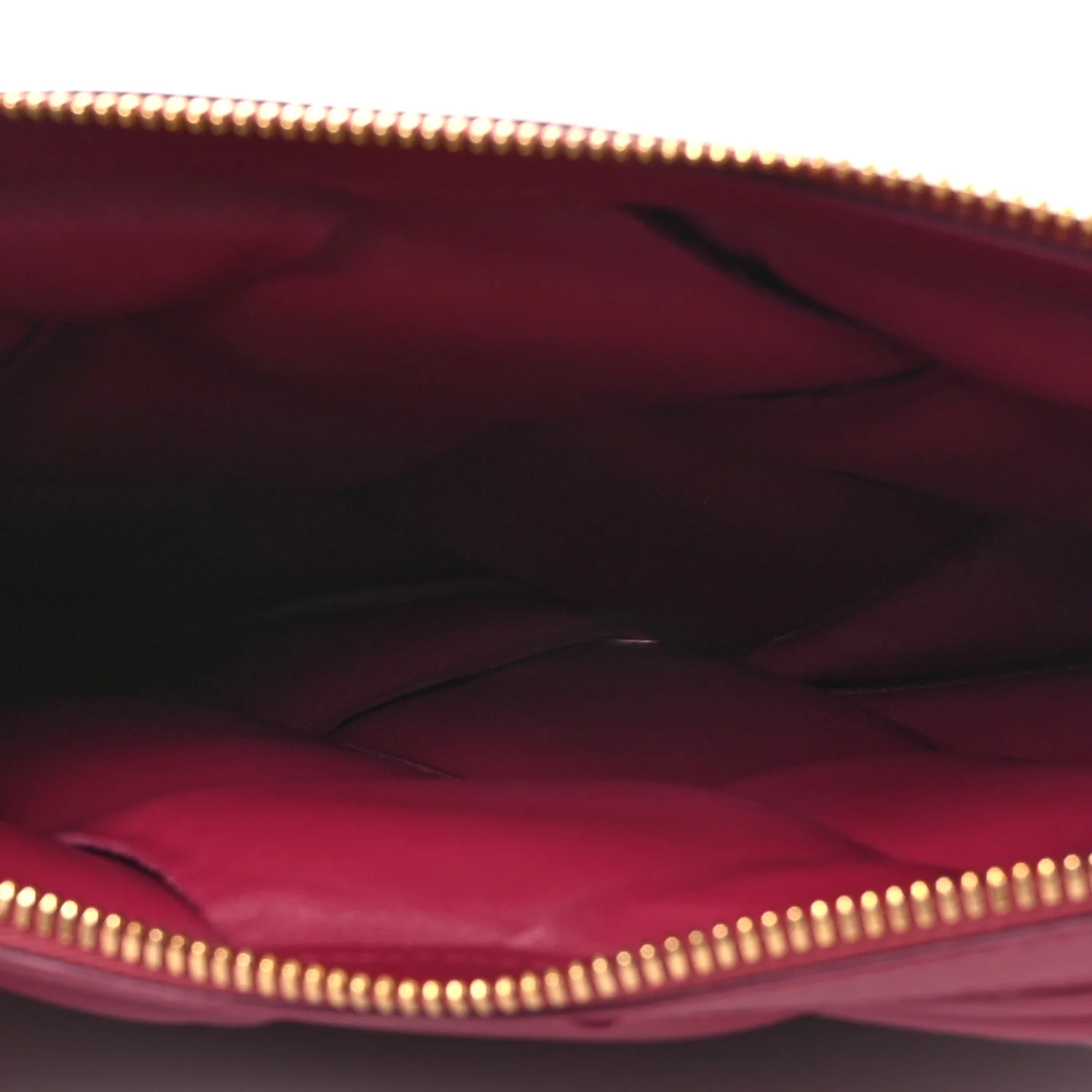 Nappa Maxi Intrecciato Padded Clutch Red - Image 5