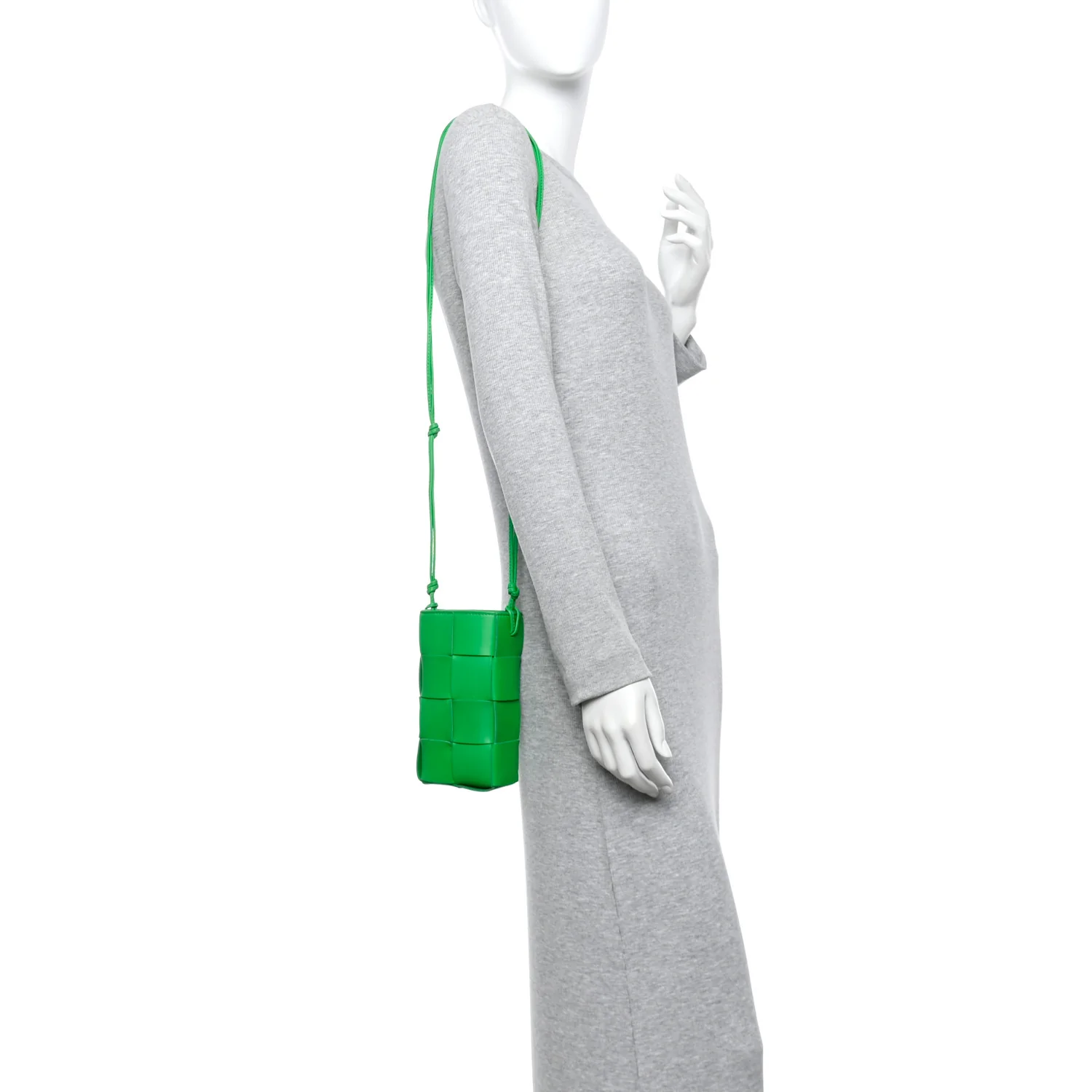 Nappa Maxi Intrecciato Phone Pouch Parakeet - Image 2