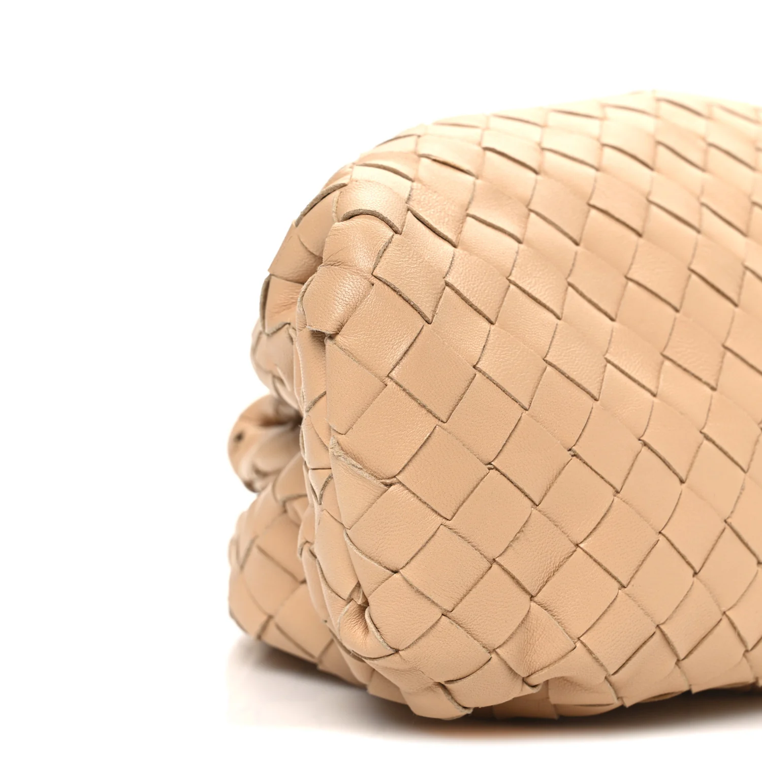 Nappa Maxi Intrecciato The Pouch Oversized Clutch Almond - Image 10