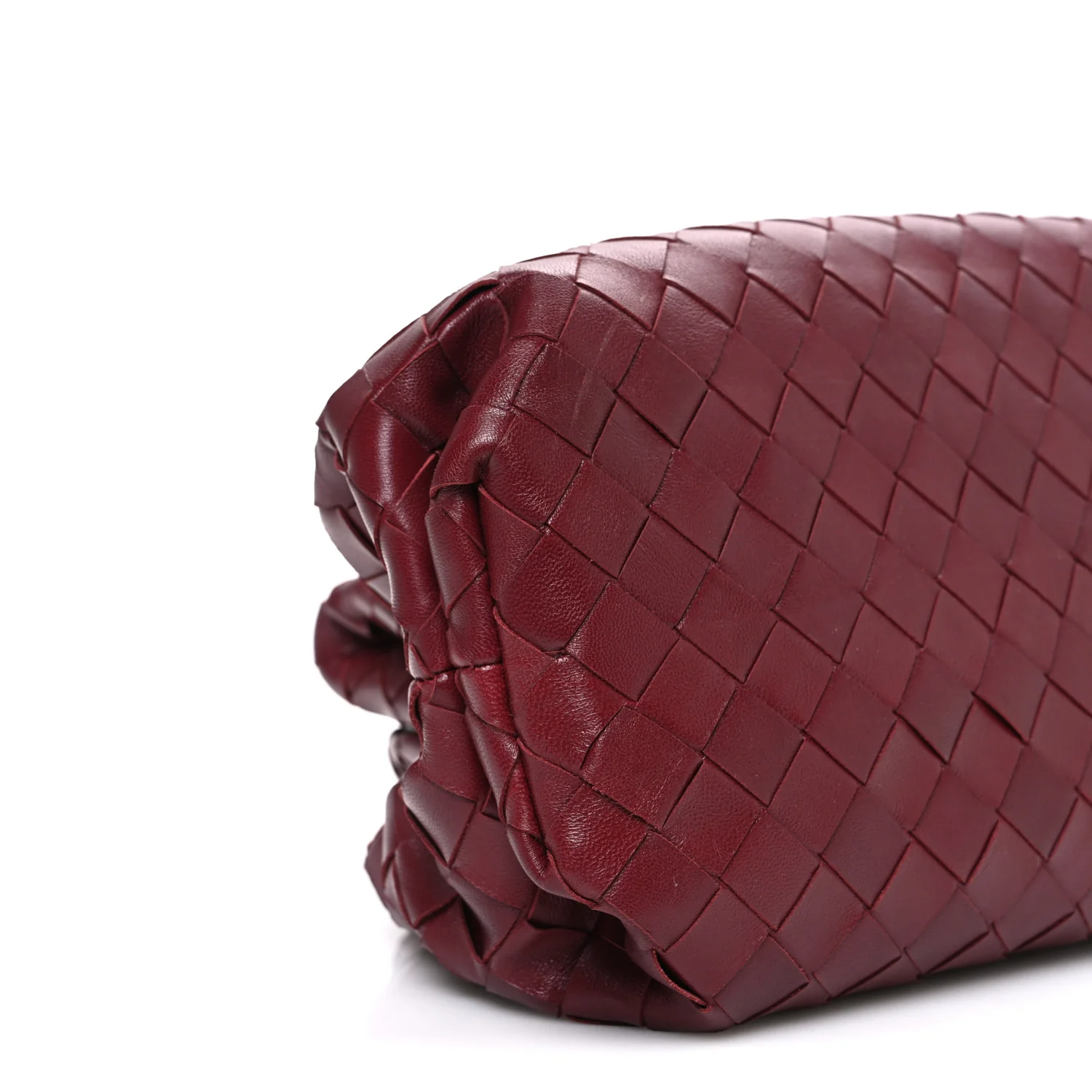 Nappa Maxi Intrecciato The Pouch Oversized Clutch Bordeaux - Image 10