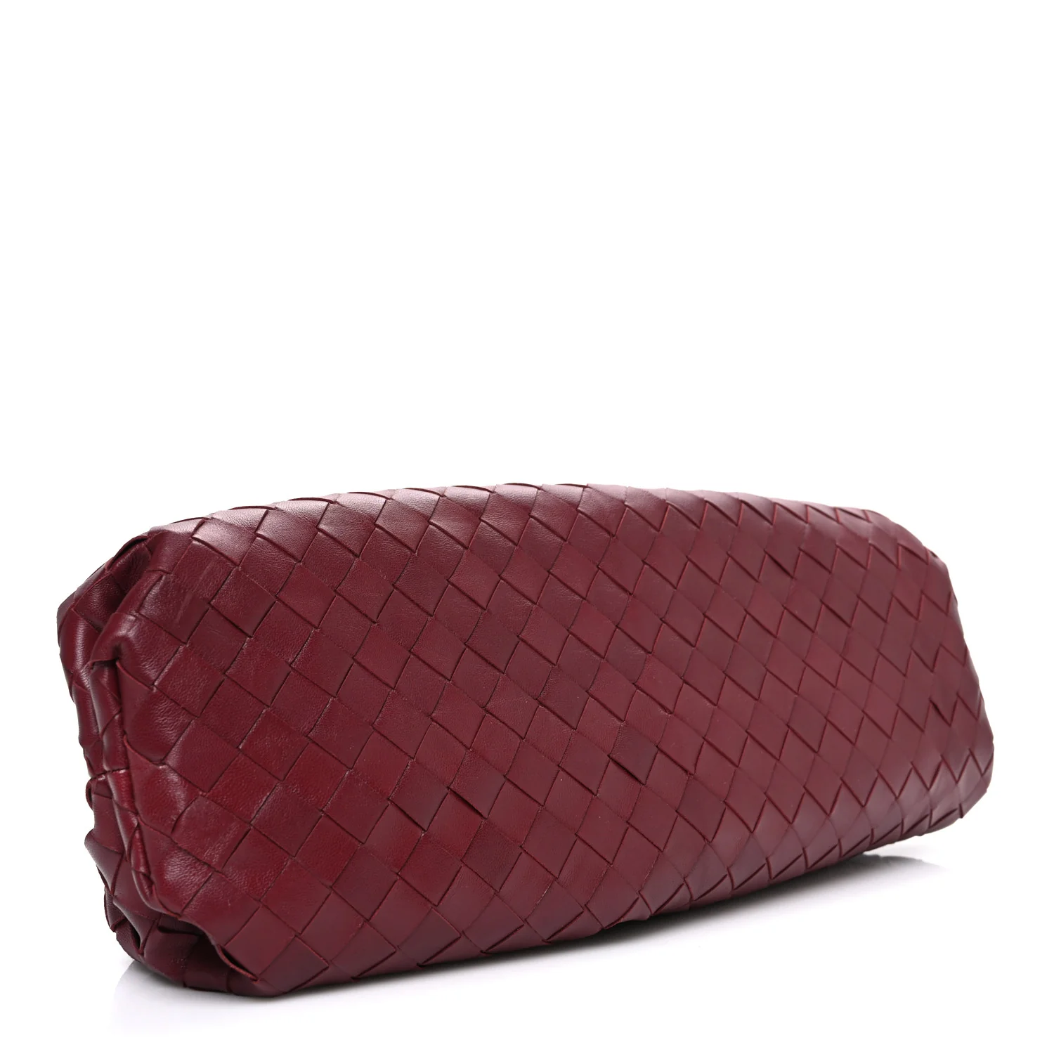 Nappa Maxi Intrecciato The Pouch Oversized Clutch Bordeaux - Image 4