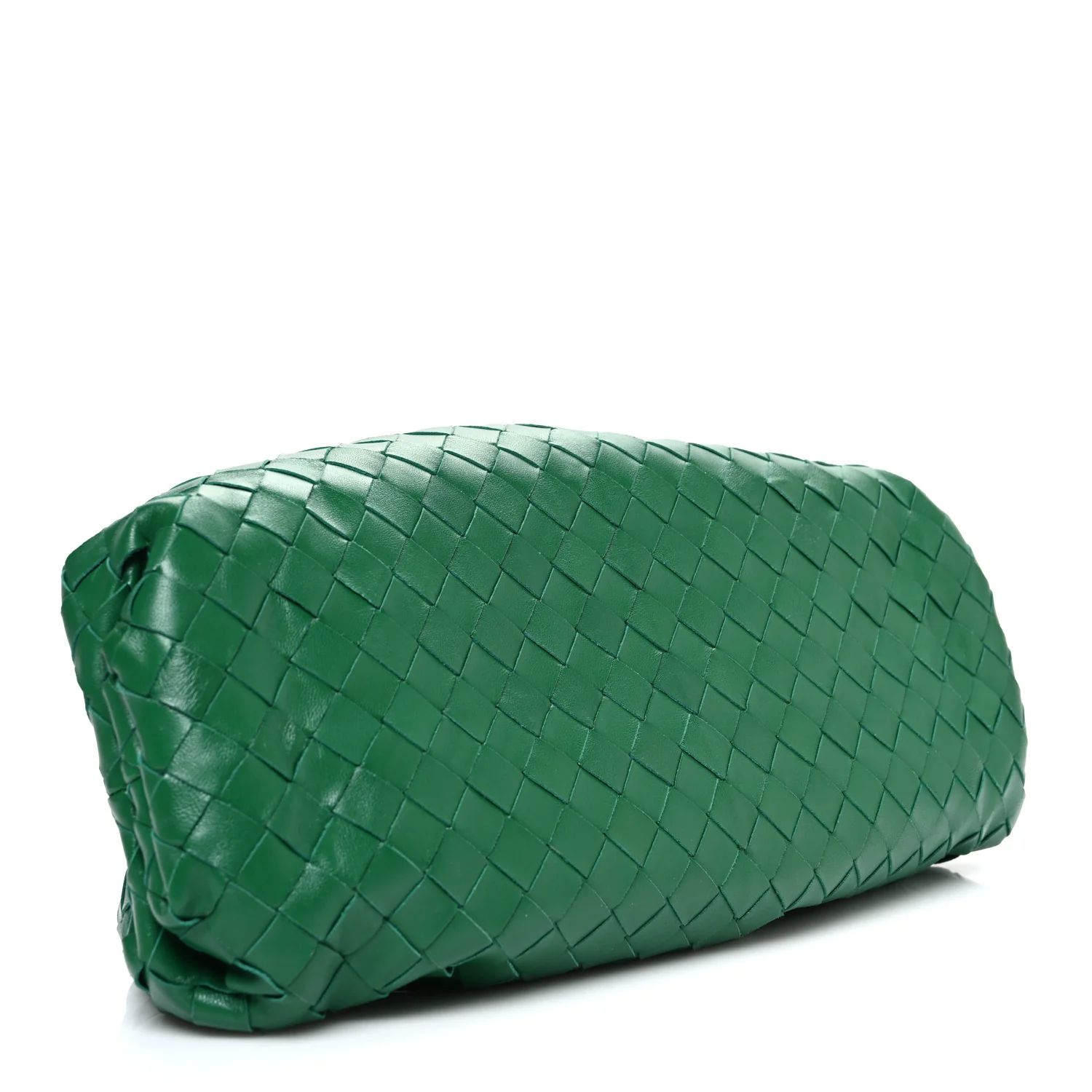 Nappa Maxi Intrecciato The Pouch Oversized Clutch Racing Green - Image 4
