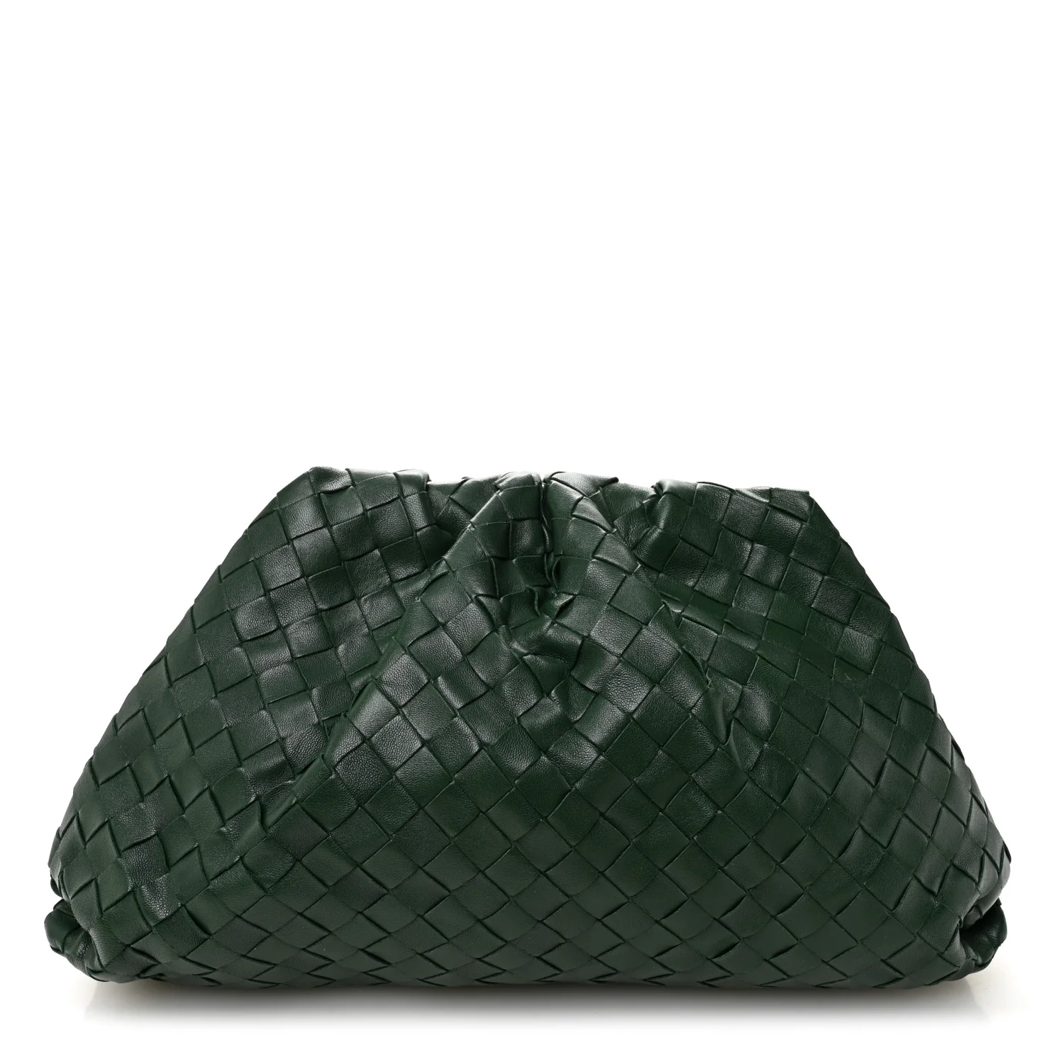 Nappa Maxi Intrecciato The Pouch Oversized Clutch Raintree