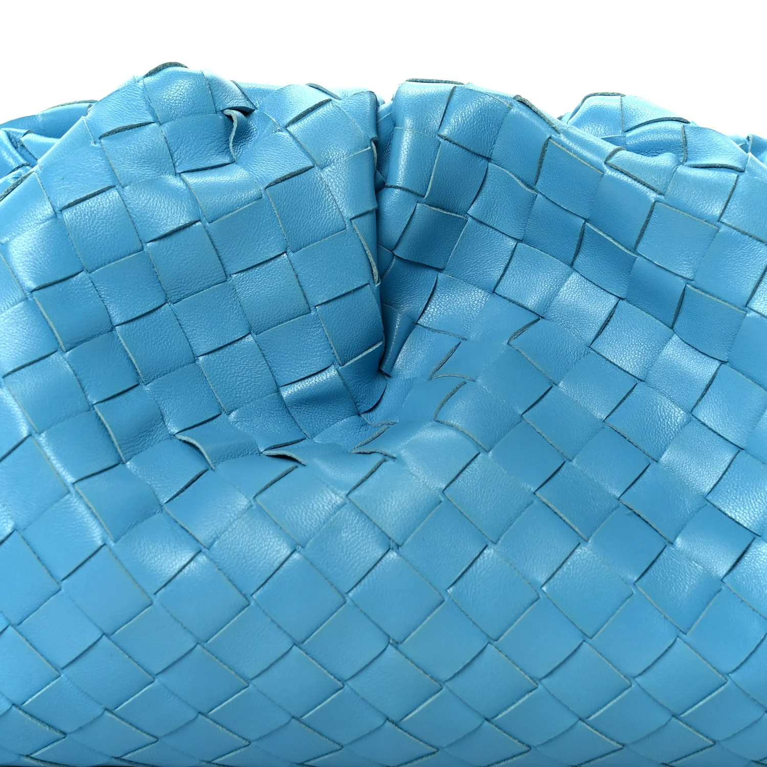 Nappa Maxi Intrecciato The Pouch Oversized Clutch Swimming Pool - Image 9