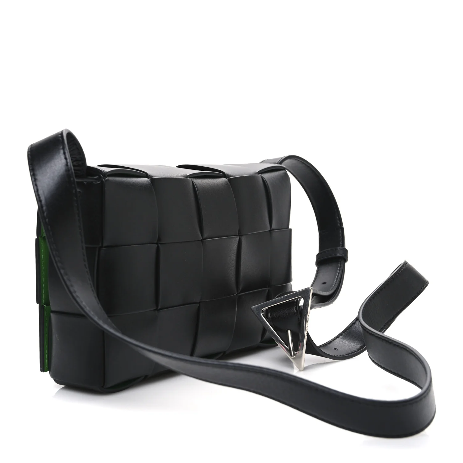 Nappa Maxi Intreccio Cassette Bag Black Avocado - Image 3