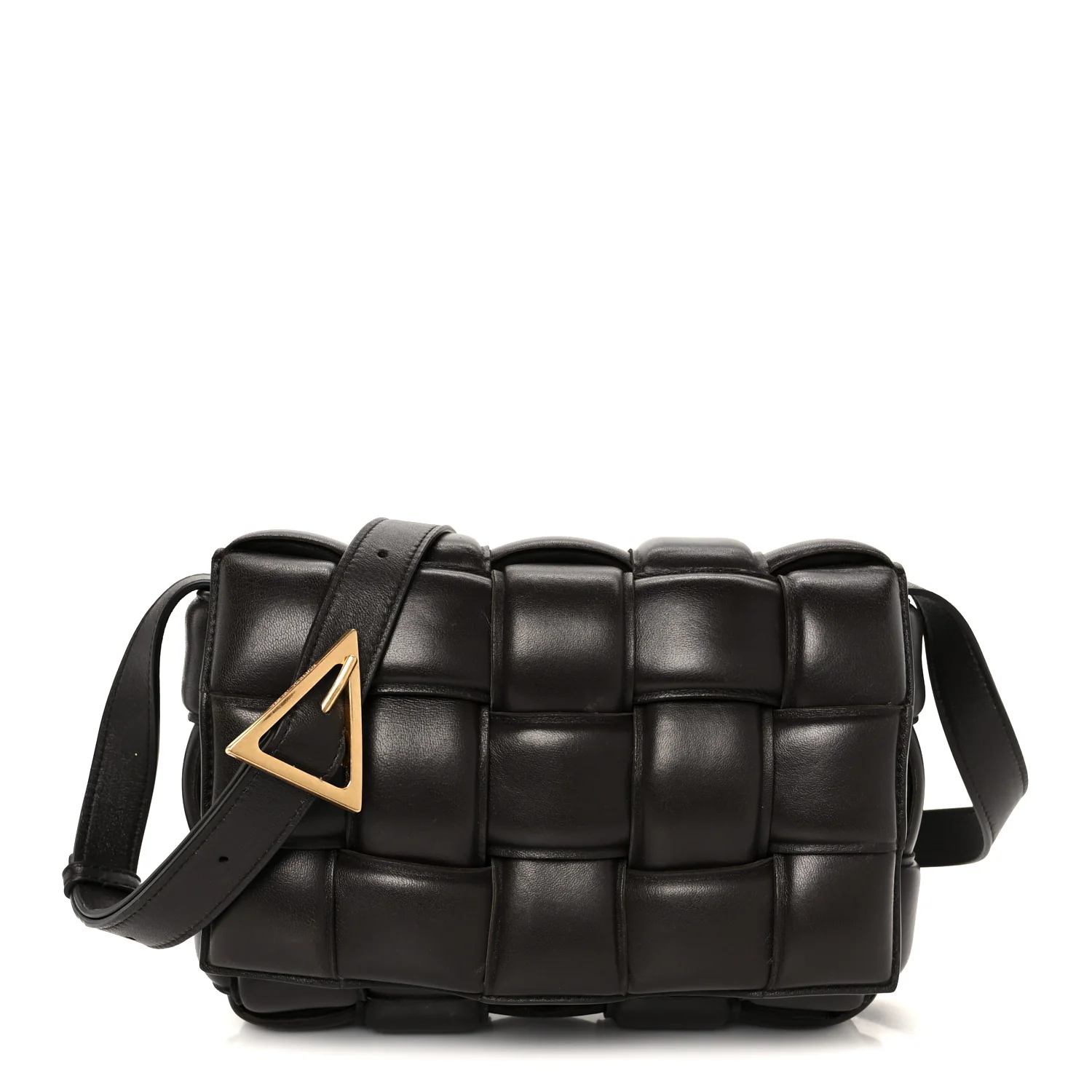 Nappa Maxi Intreccio Padded Cassette Crossbody Bag Fondant
