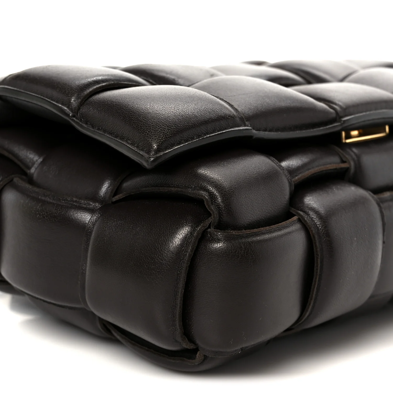 Nappa Maxi Intreccio Padded Cassette Crossbody Bag Fondant - Image 11
