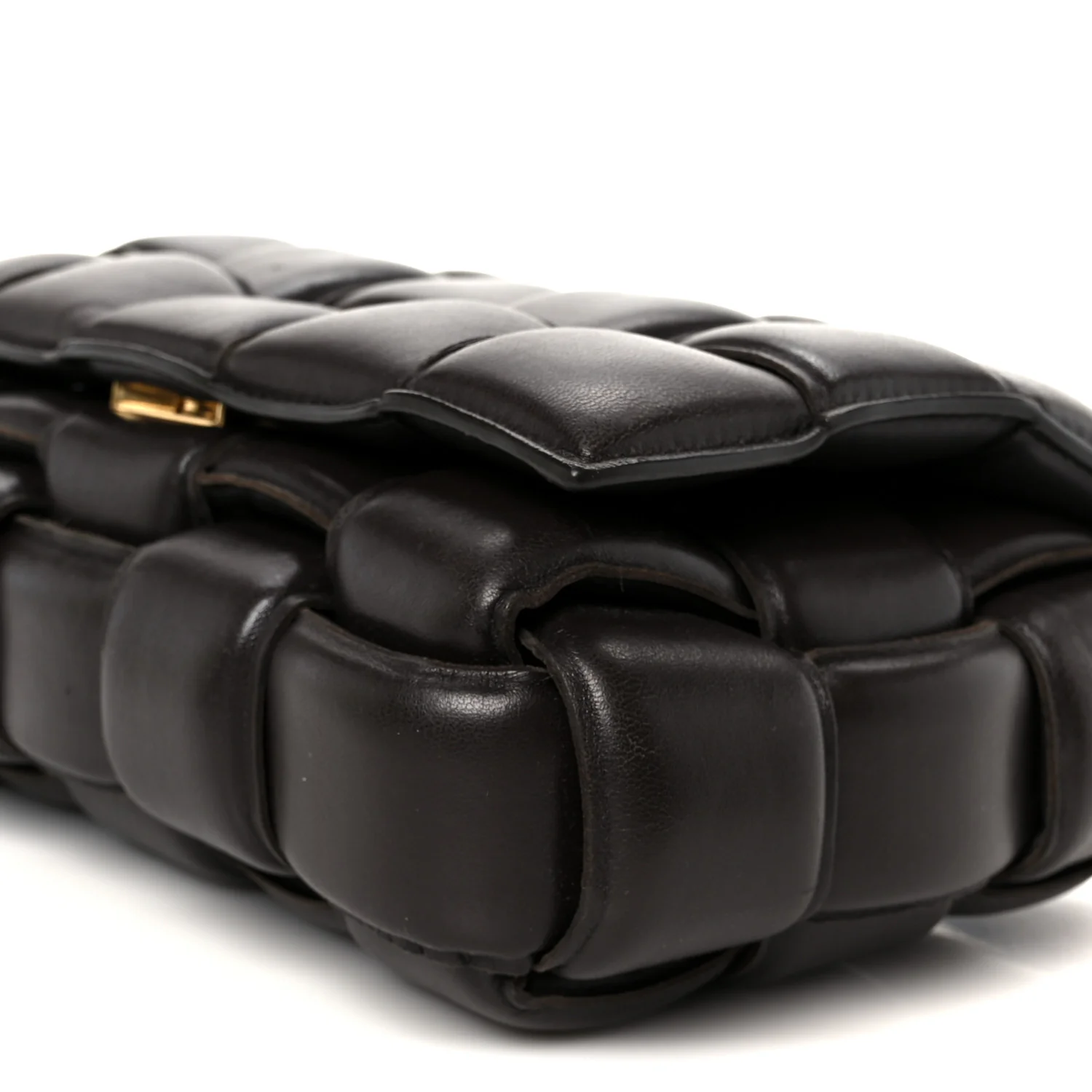 Nappa Maxi Intreccio Padded Cassette Crossbody Bag Fondant - Image 12