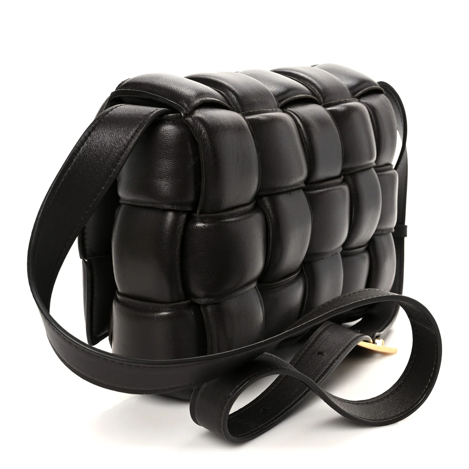 Nappa Maxi Intreccio Padded Cassette Crossbody Bag Fondant - Image 3