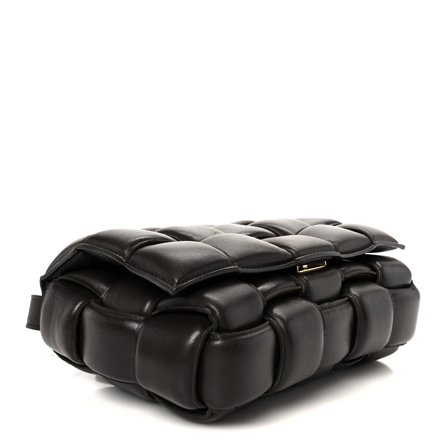 Nappa Maxi Intreccio Padded Cassette Crossbody Bag Fondant - Image 4