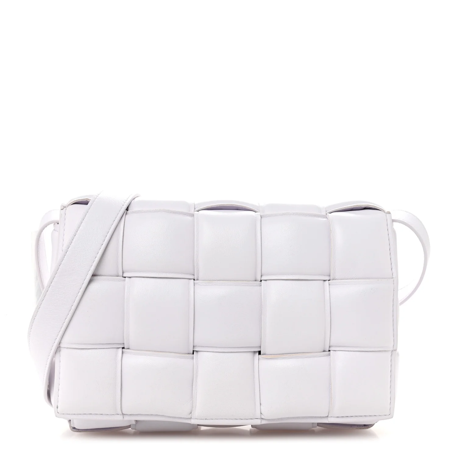 Nappa Maxi Intreccio Padded Cassette Crossbody Bag Mirth Washed