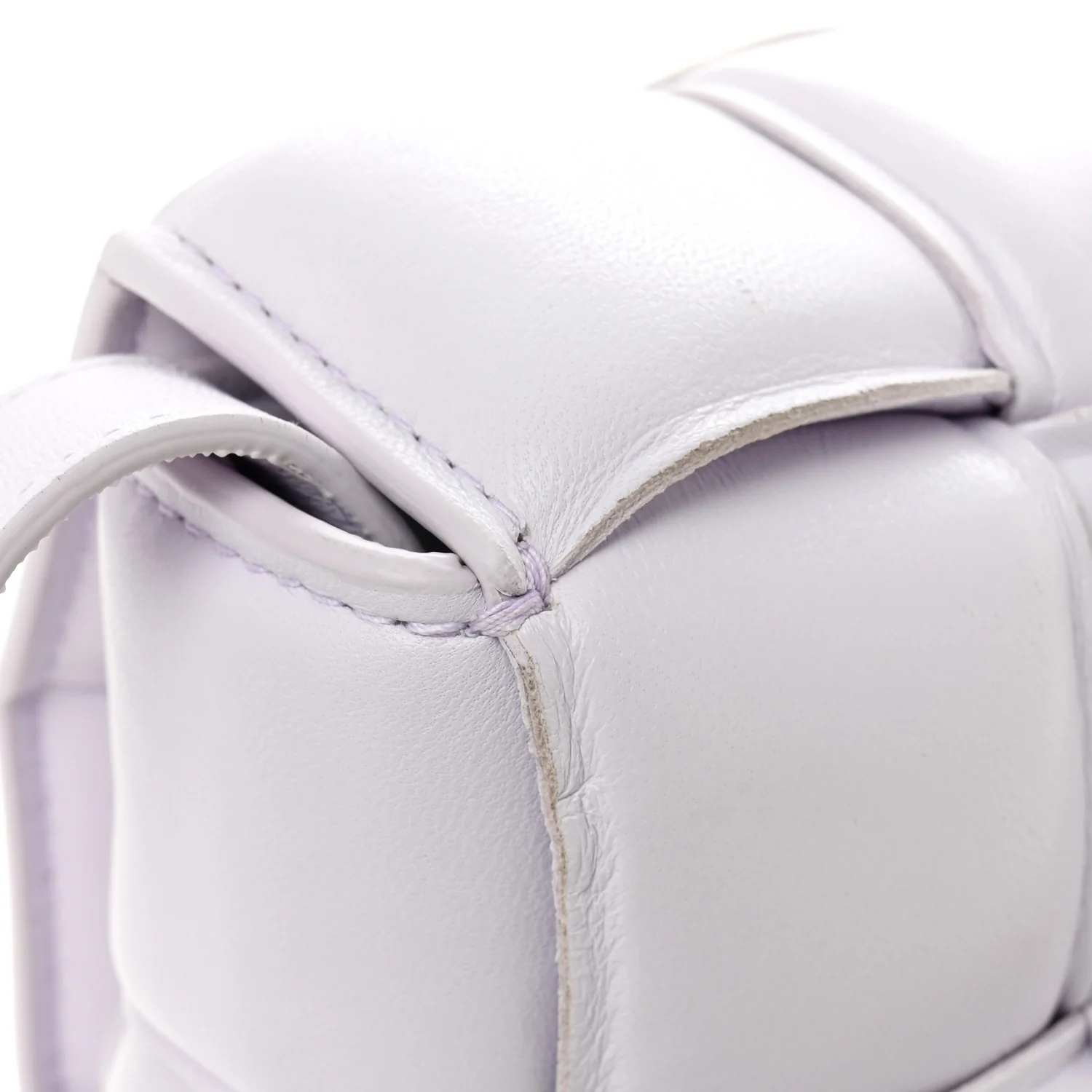 Nappa Maxi Intreccio Padded Cassette Crossbody Bag Mirth Washed - Image 12