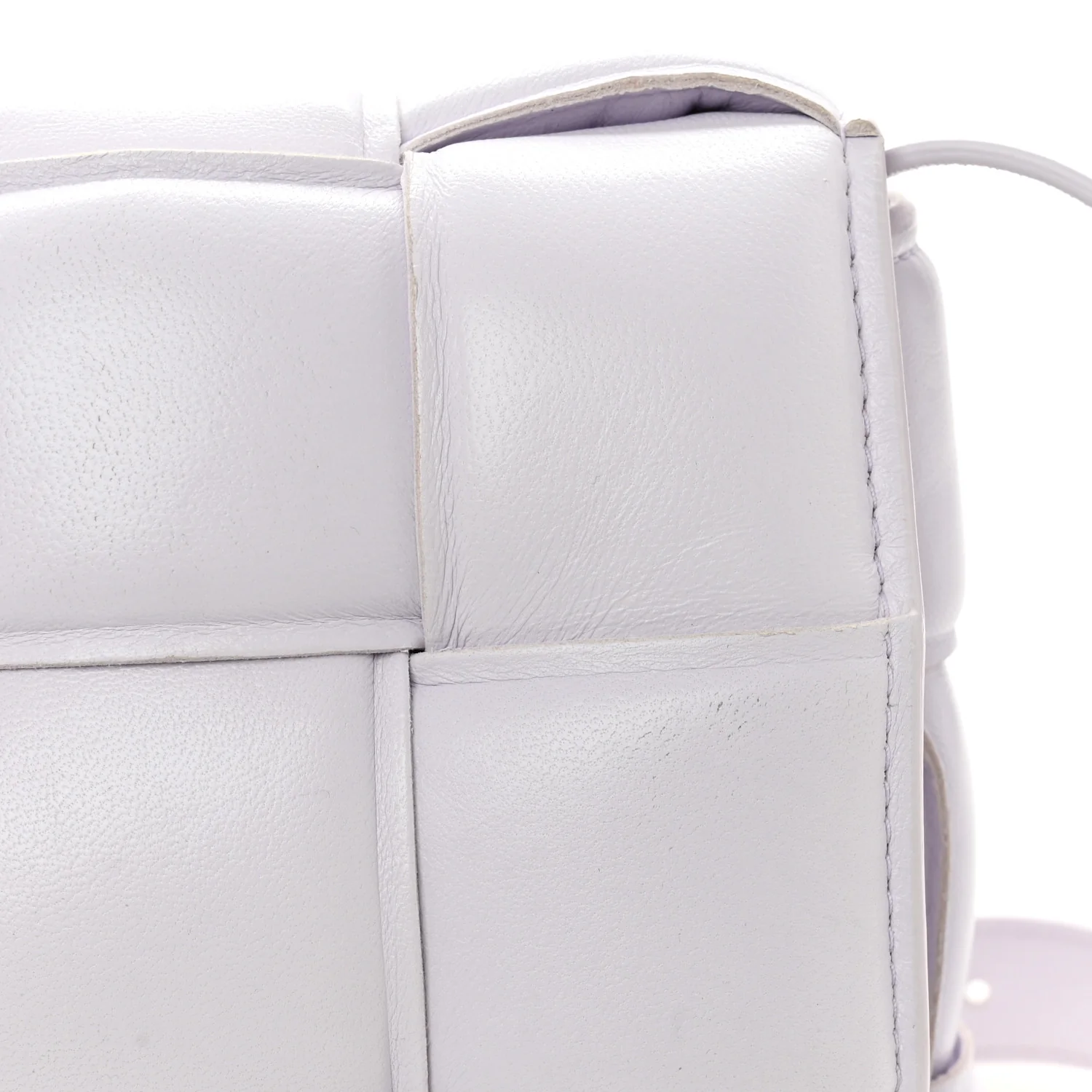 Nappa Maxi Intreccio Padded Cassette Crossbody Bag Mirth Washed - Image 13