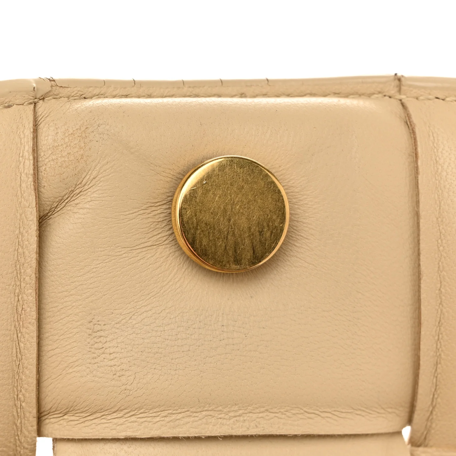 Nappa Maxi Intreccio Padded Cassette Crossbody Bag Porridge - Image 11