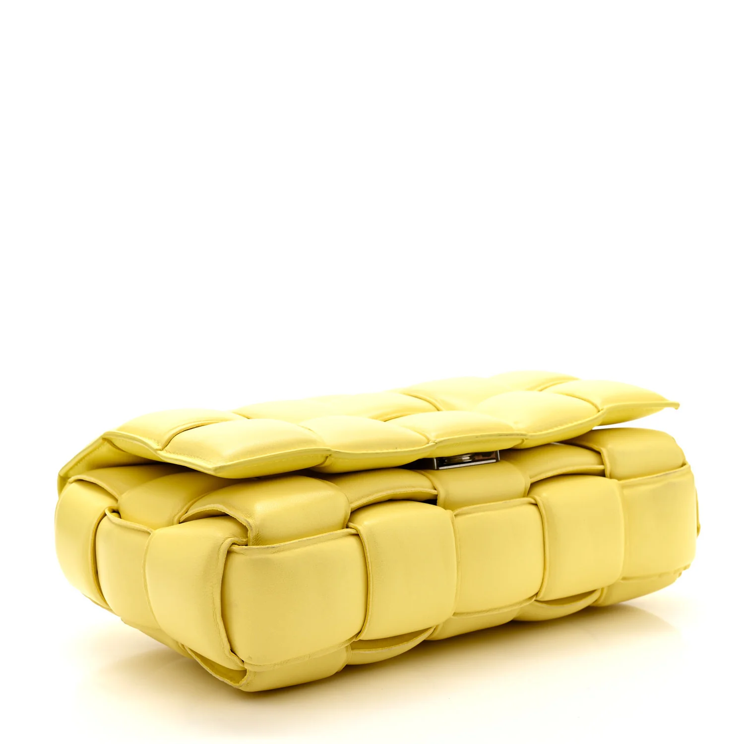 Nappa Maxi Intreccio Padded Cassette Crossbody Bag Sherbert - Image 4