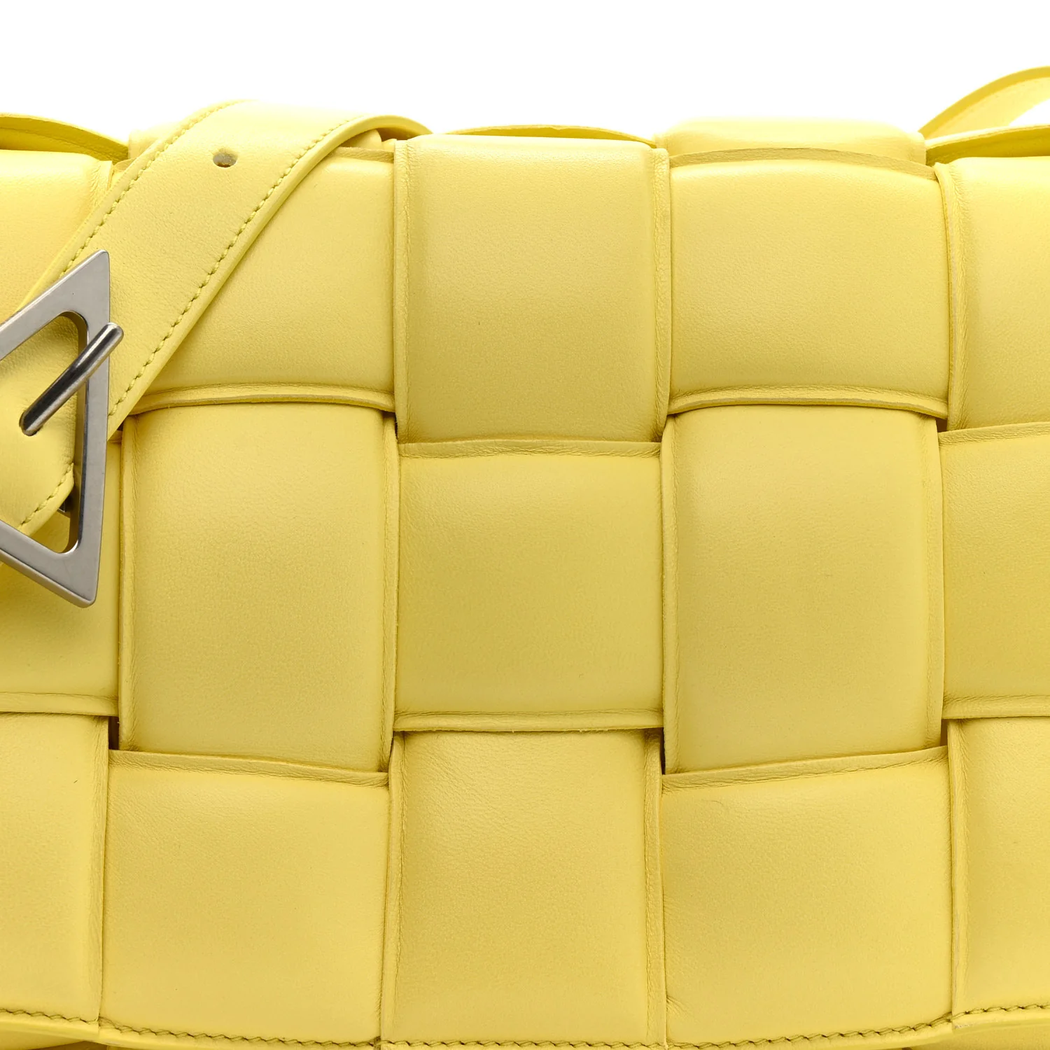 Nappa Maxi Intreccio Padded Cassette Crossbody Bag Sherbert - Image 7