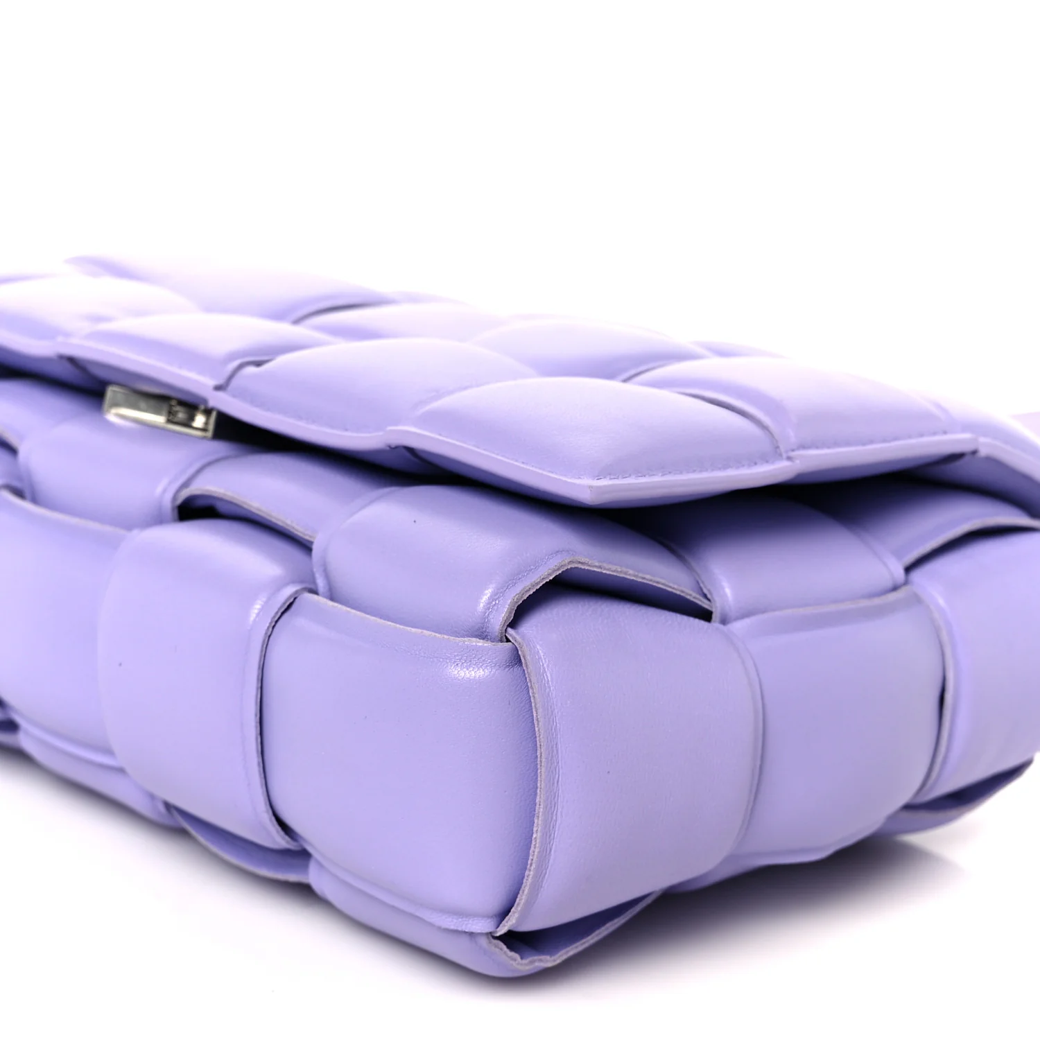 Nappa Maxi Intreccio Padded Cassette Crossbody Bag Wisteria - Image 12