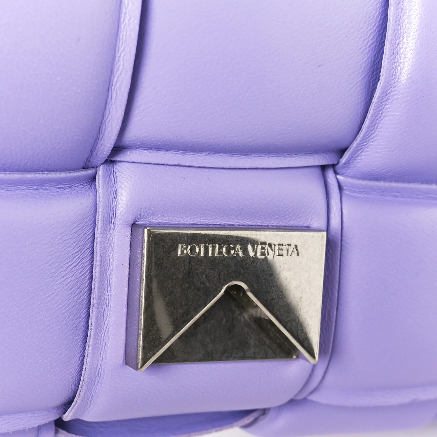 Nappa Maxi Intreccio Padded Cassette Crossbody Bag Wisteria - Image 7