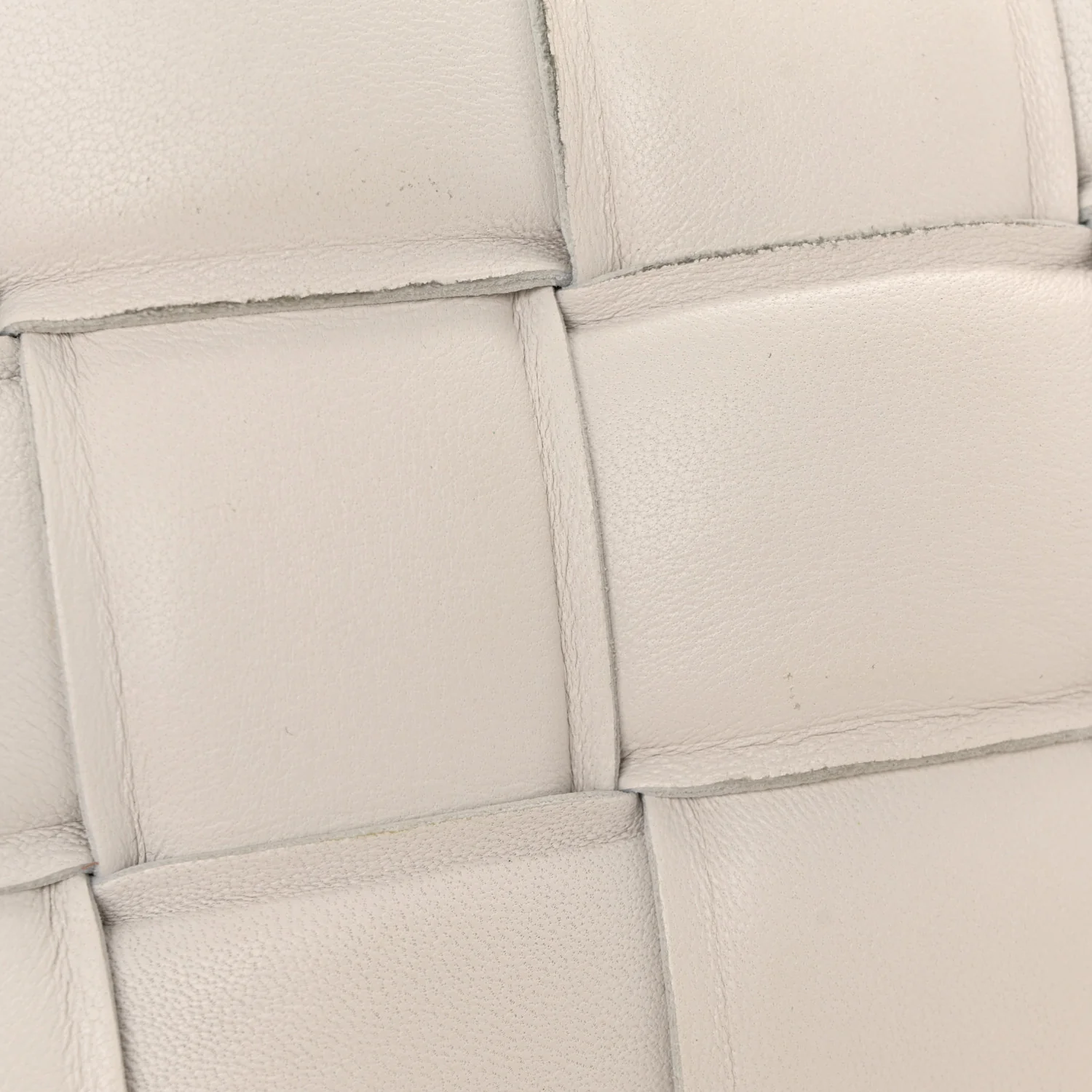 Nappa Maxi Intreccio Small Padded Cassette Crossbody Bag White - Image 13