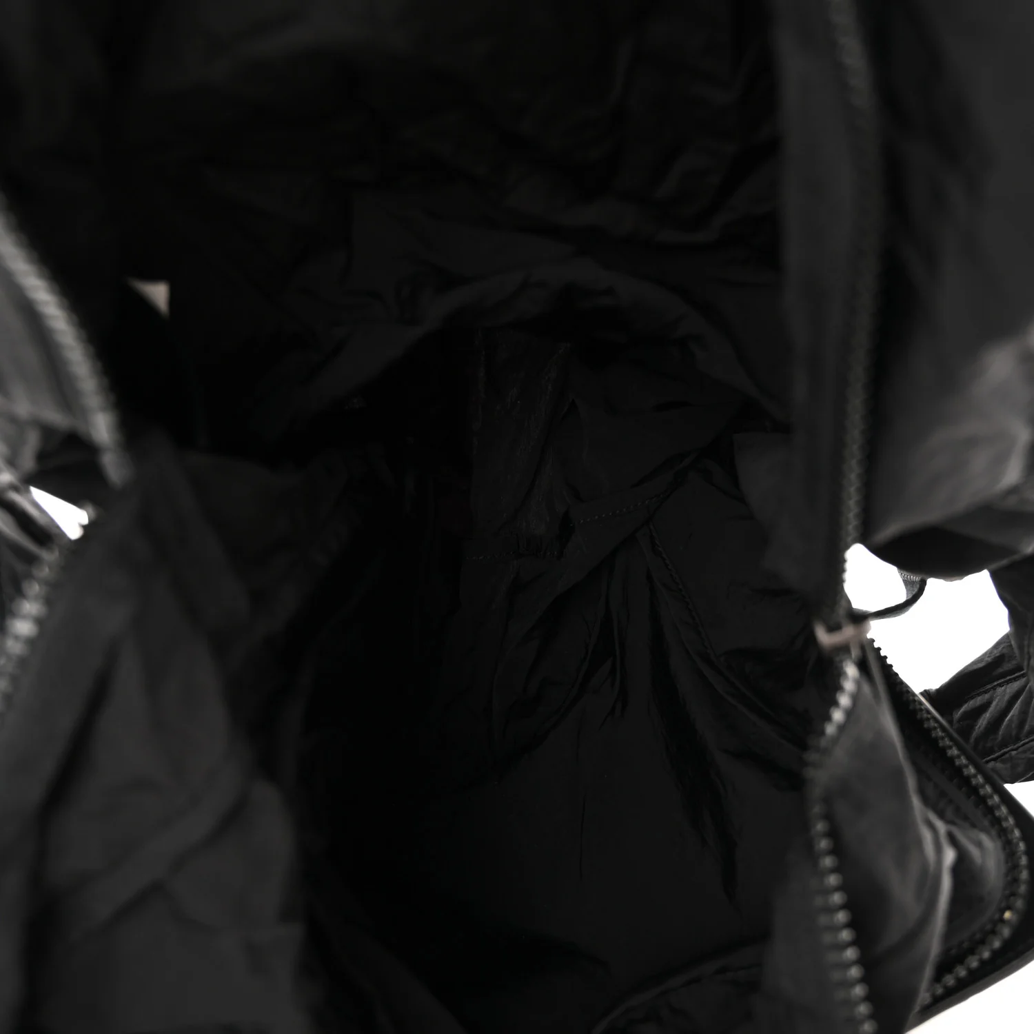 Nappa Nylon Intreccio Packable Backpack Black - Image 5
