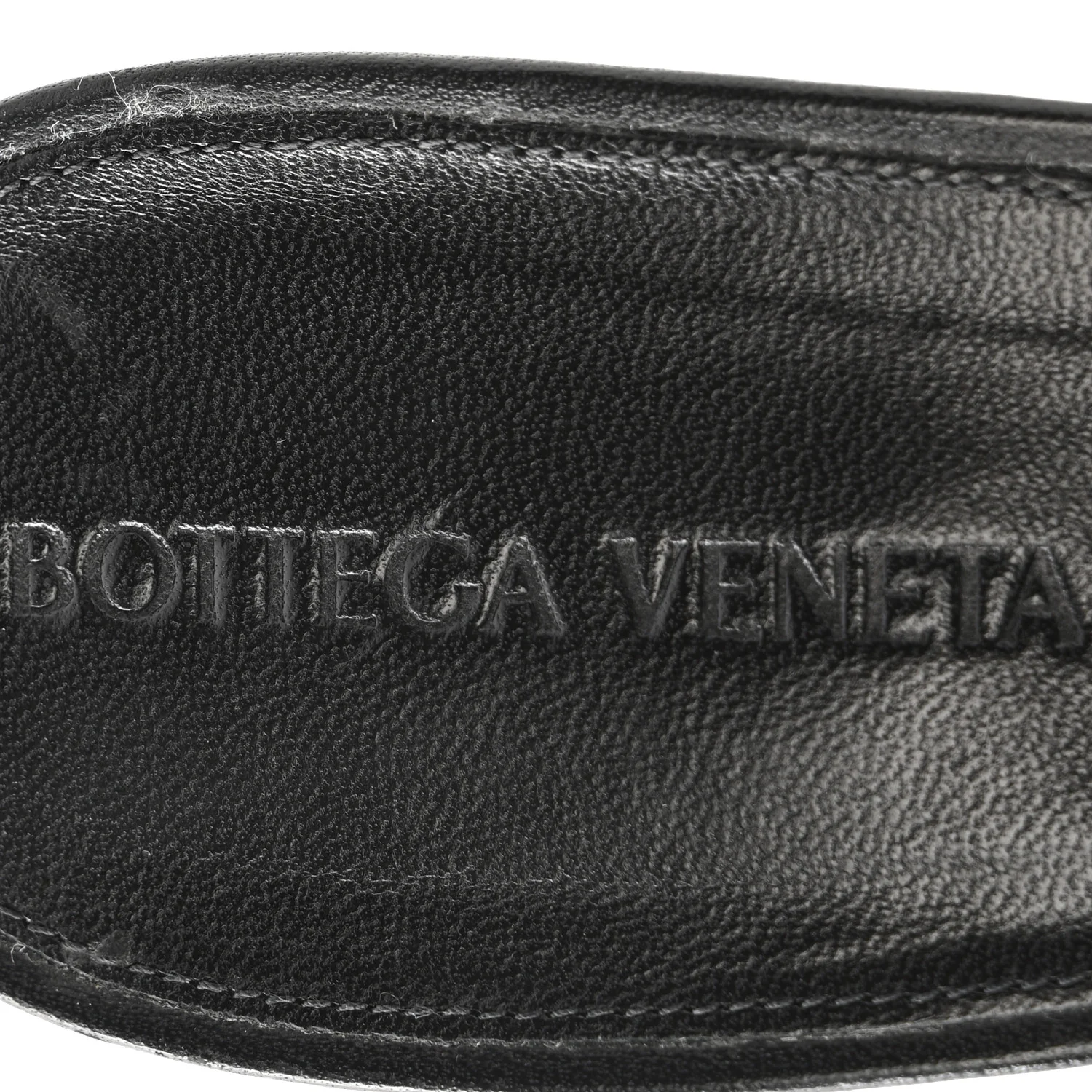 Nappa Quilted Rubber Lido Mule Sandals 40 Black - Image 10