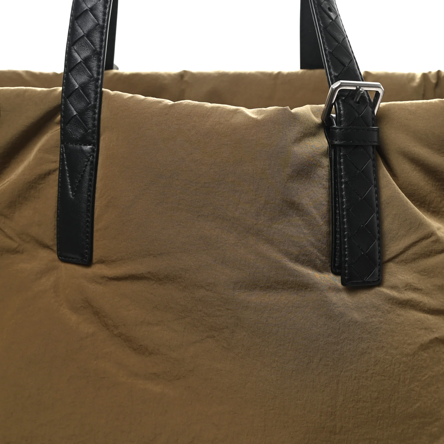 Nylon Crossroad Buckle Tote Mud - Image 8