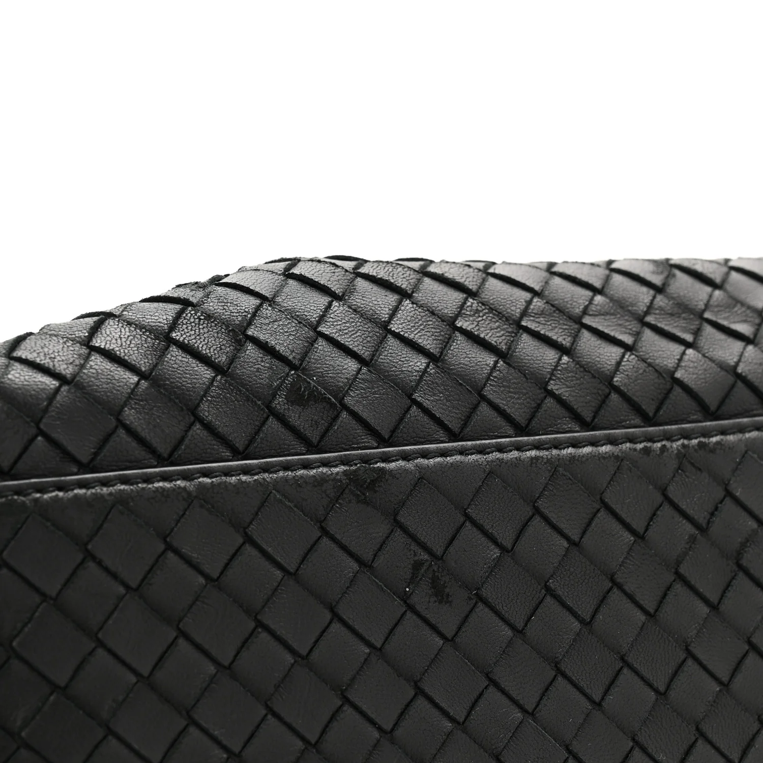 Ostrich Nappa Intrecciato Tote Black - Image 11