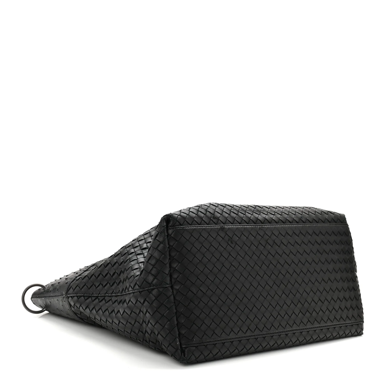 Ostrich Nappa Intrecciato Tote Black - Image 4