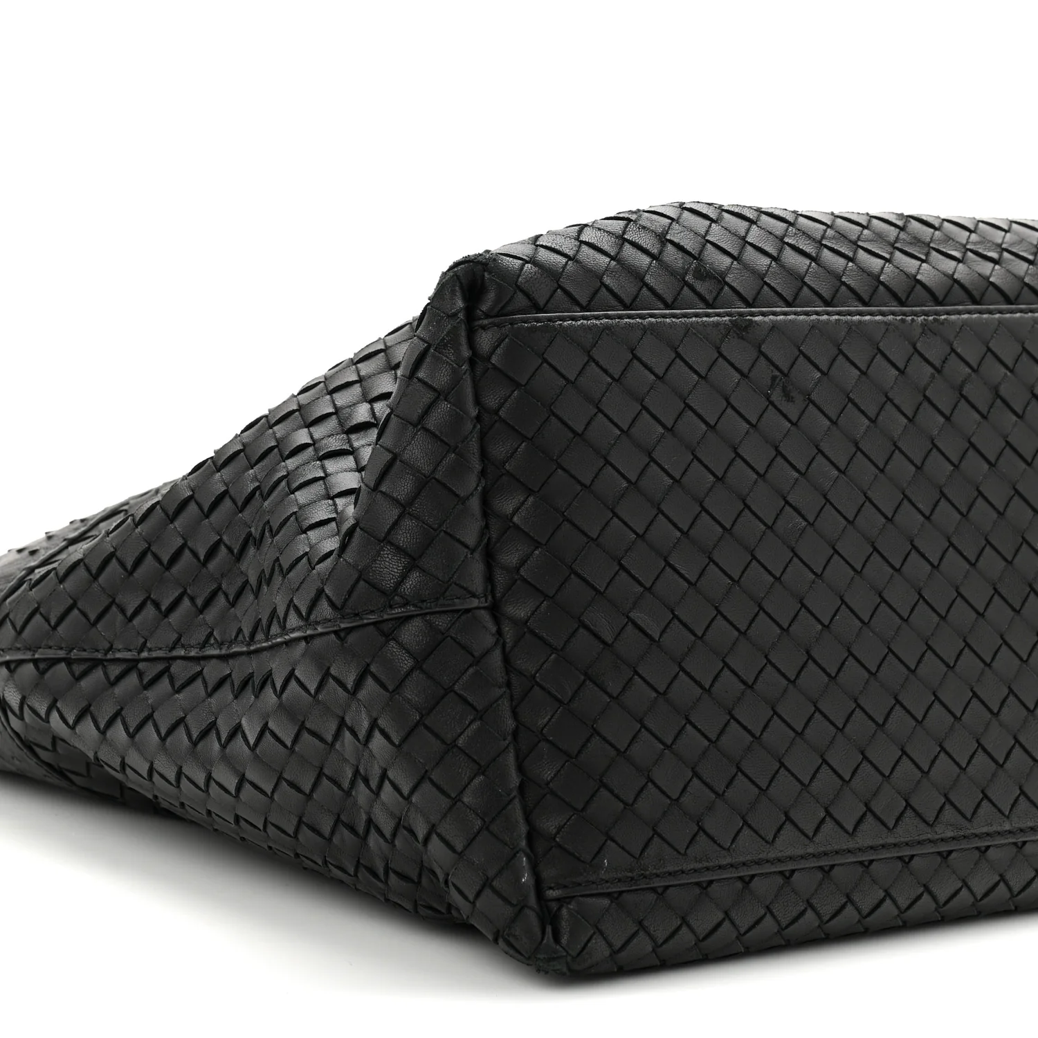 Ostrich Nappa Intrecciato Tote Black - Image 9
