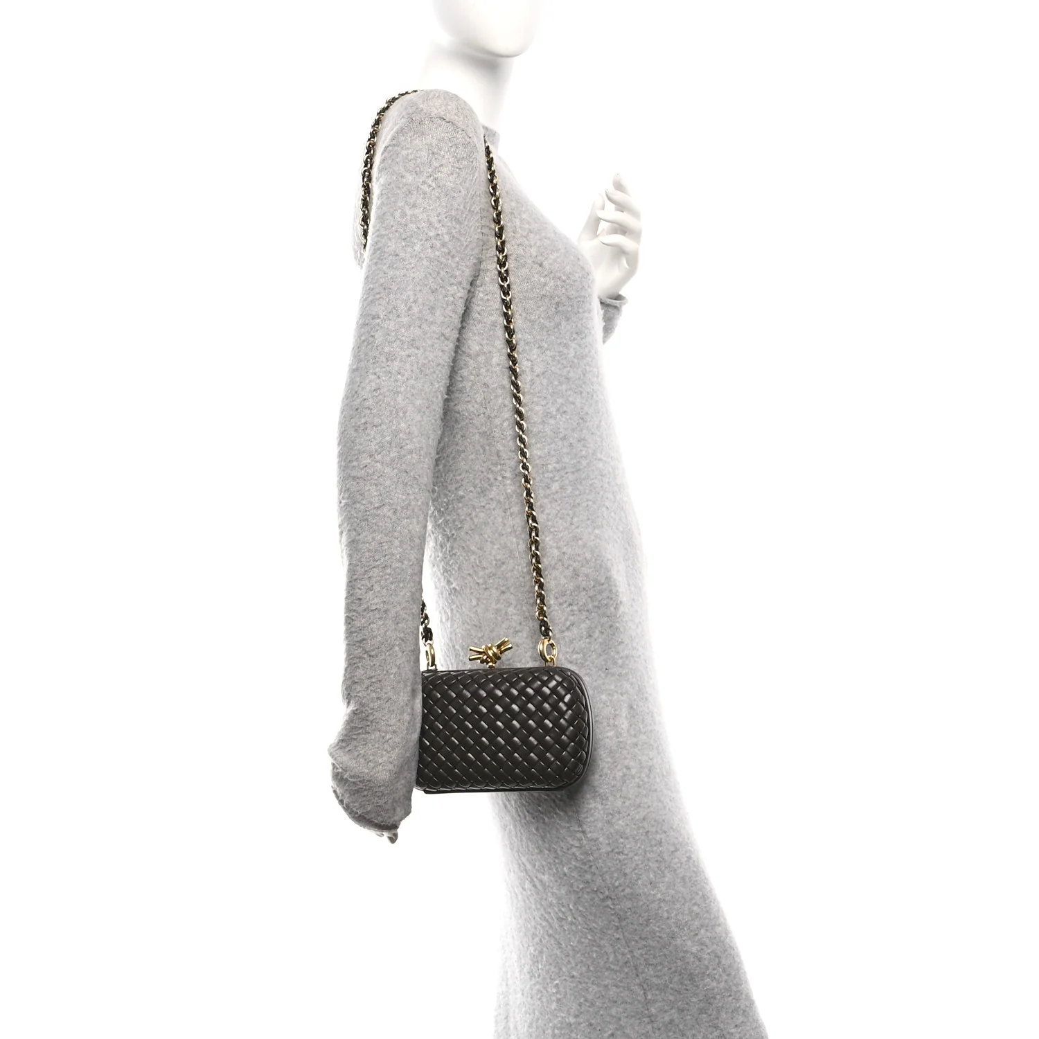 Padded Nappa Intrecciato Knot Chain Ebene - Image 2