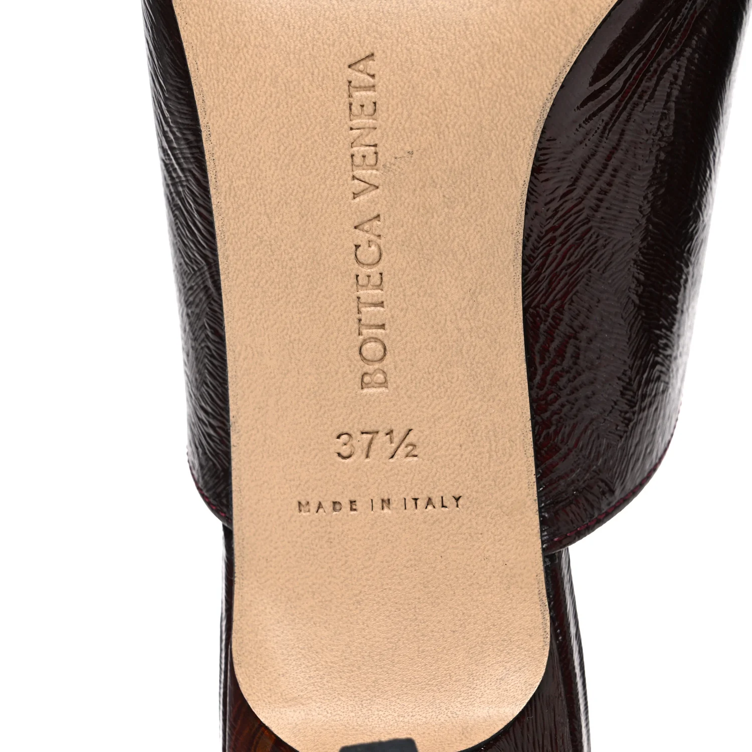 Paper Calfskin Stretch Mule Sandals 37.5 Fondant - Image 8