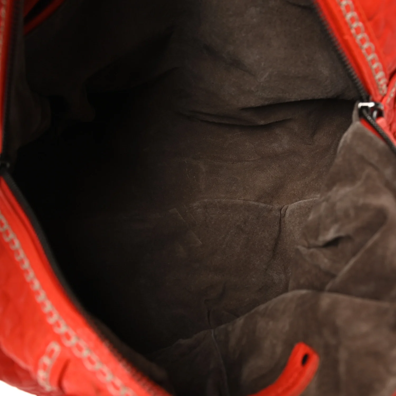 Pebbled Lambskin Top Handle Satchel Vesuvio - Image 5