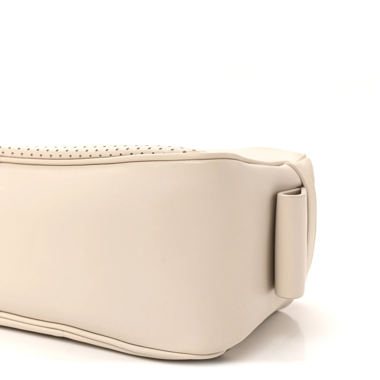 Perforated Calfskin Leggero Intrecciato Belt Bag Mist Plaster - Image 10