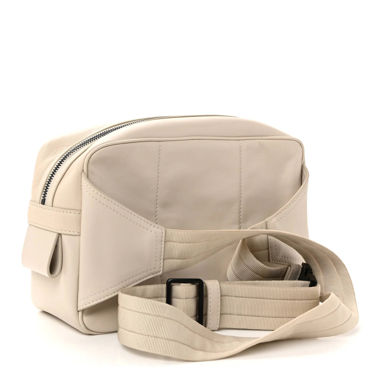 Perforated Calfskin Leggero Intrecciato Belt Bag Mist Plaster - Image 3