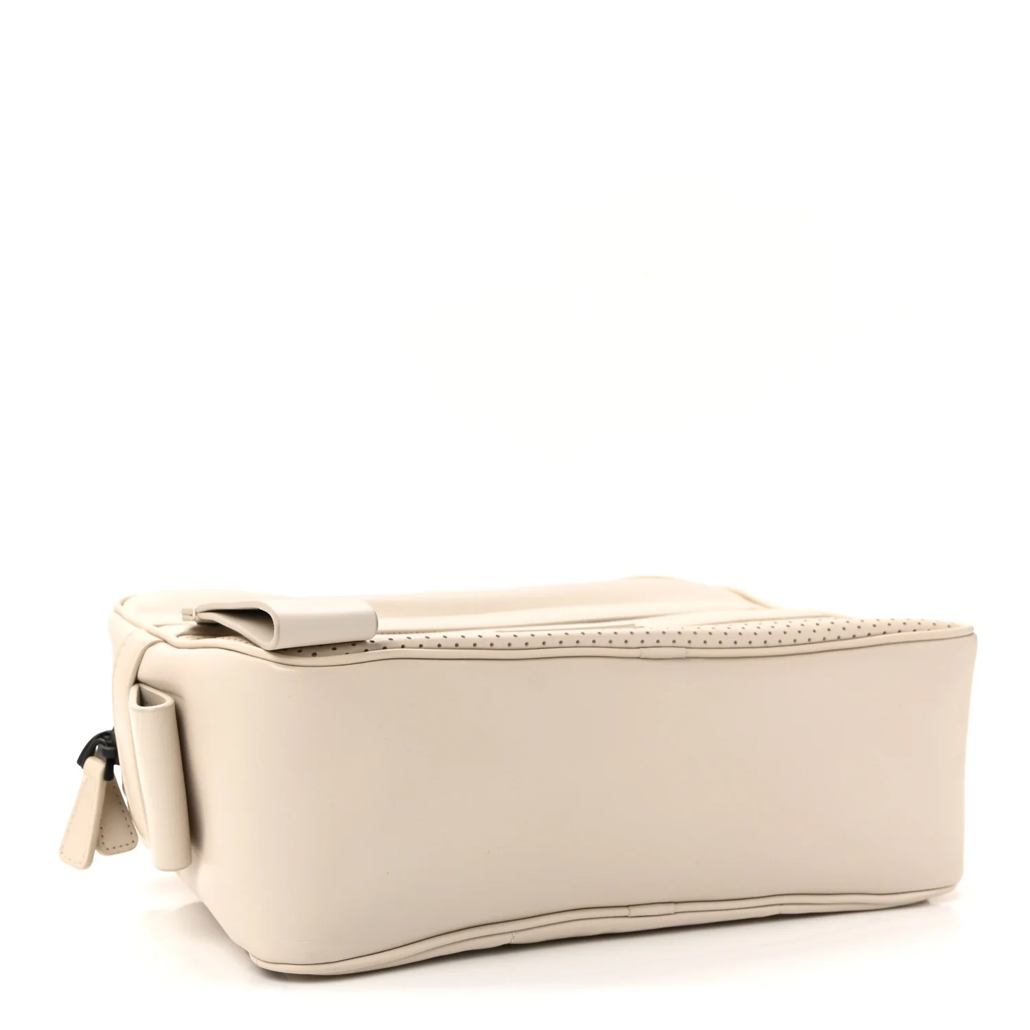 Perforated Calfskin Leggero Intrecciato Belt Bag Mist Plaster - Image 4