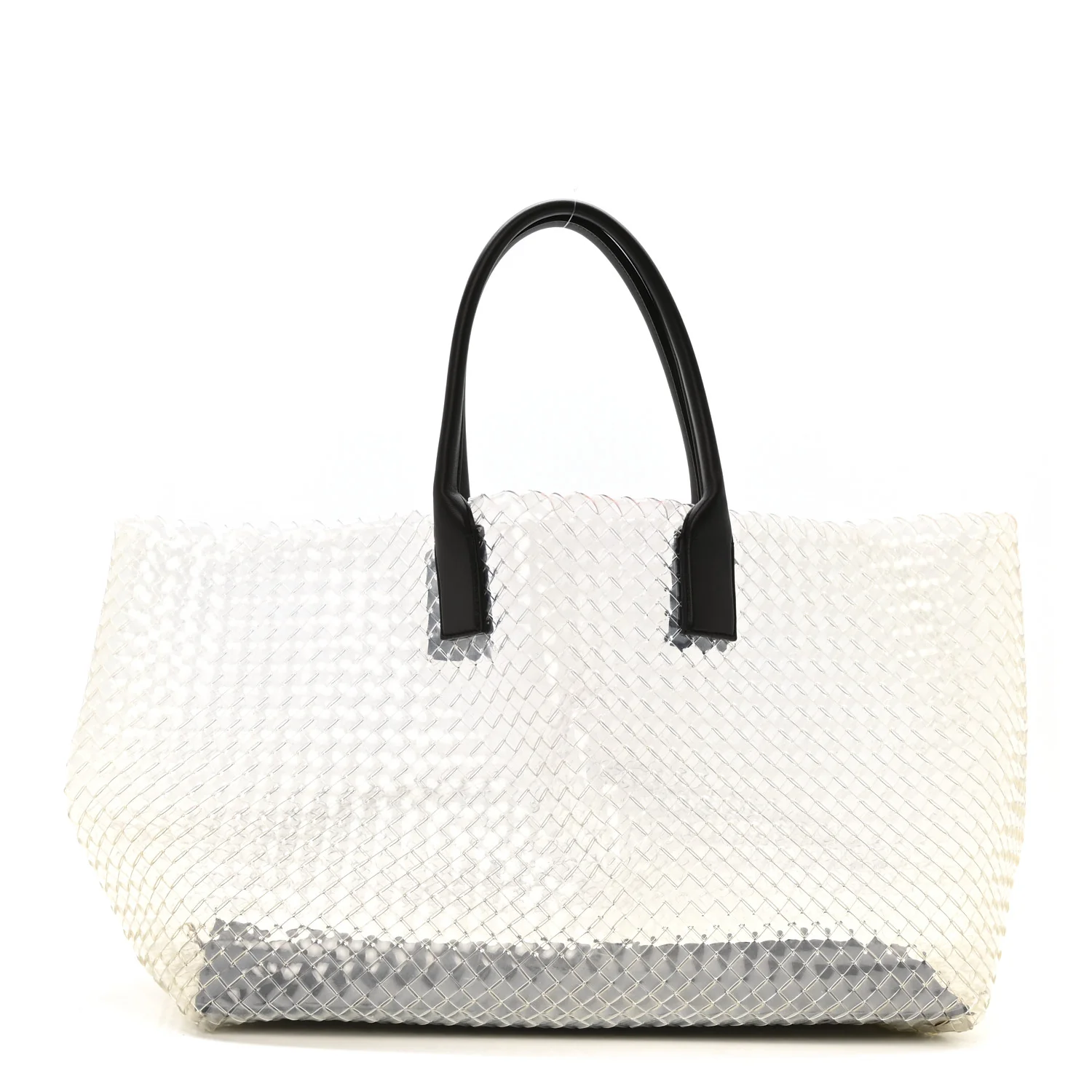PVC Nappa Intrecciato Large Cabat Transparent Fondente