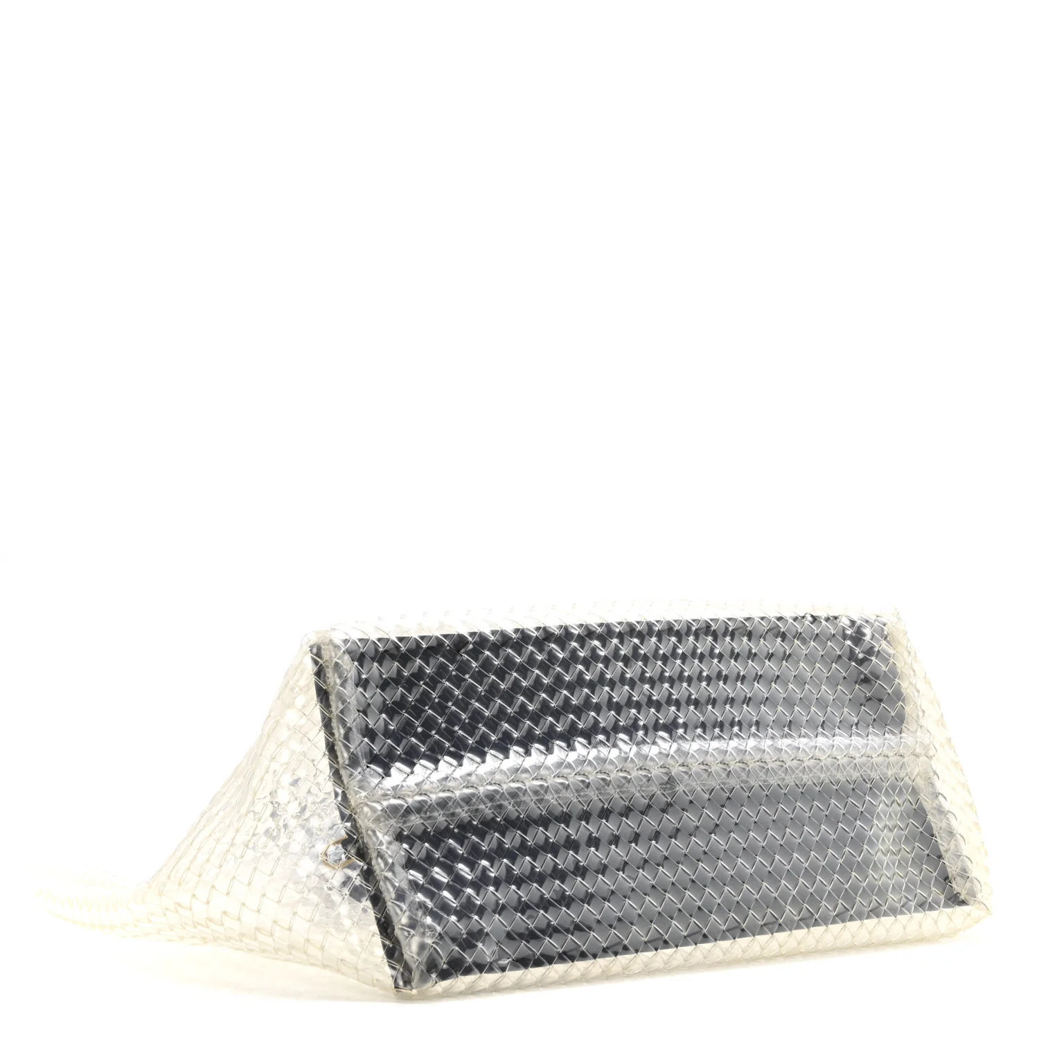 PVC Nappa Intrecciato Large Cabat Transparent Fondente - Image 5