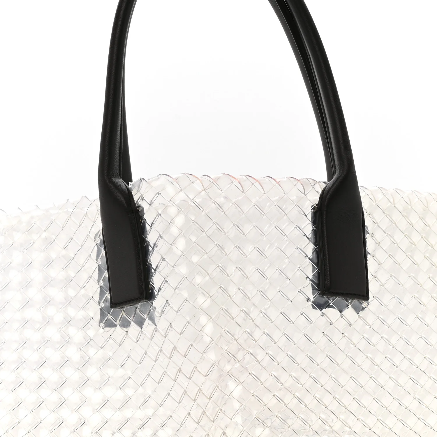 PVC Nappa Intrecciato Large Cabat Transparent Fondente - Image 8