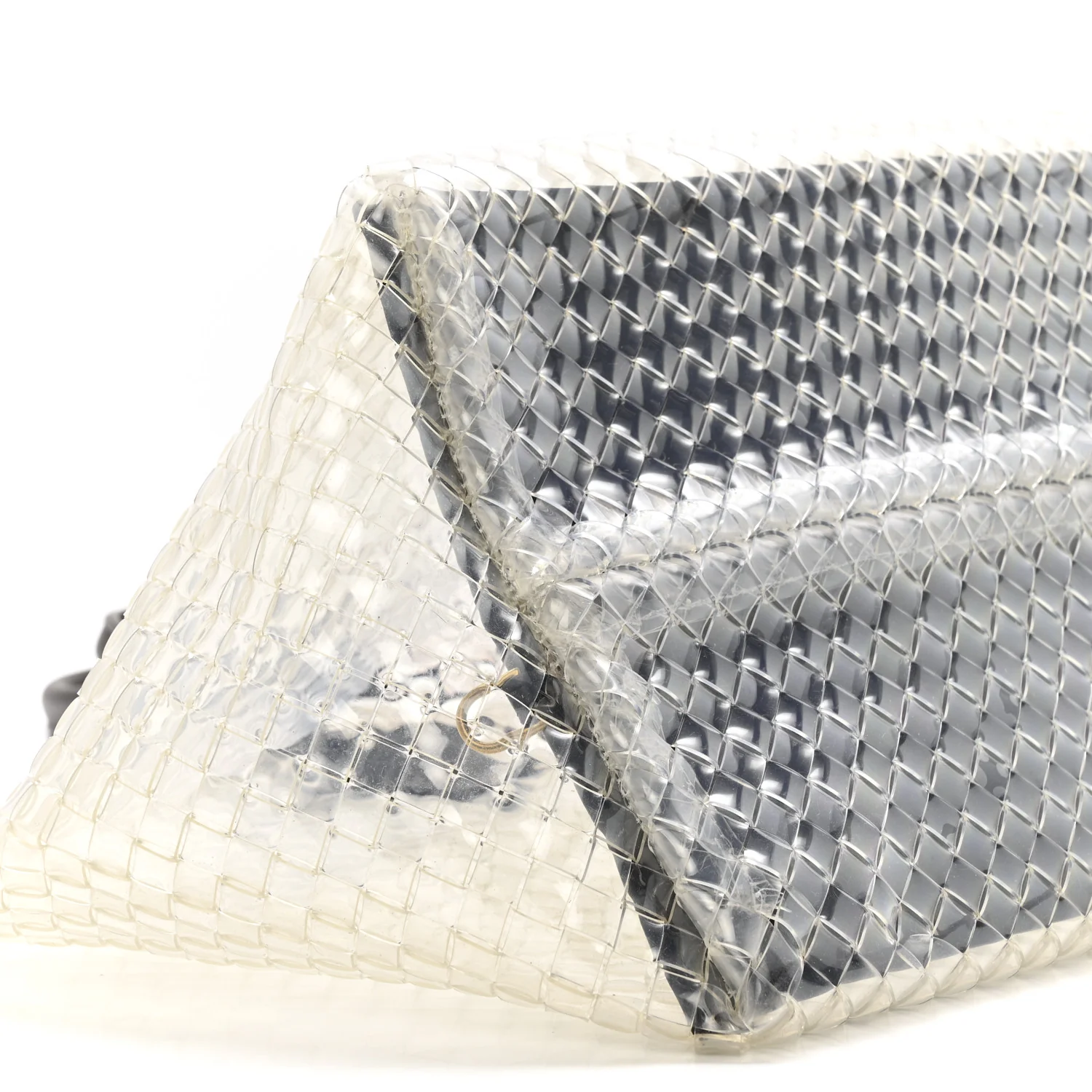 PVC Nappa Intrecciato Large Cabat Transparent Fondente - Image 9