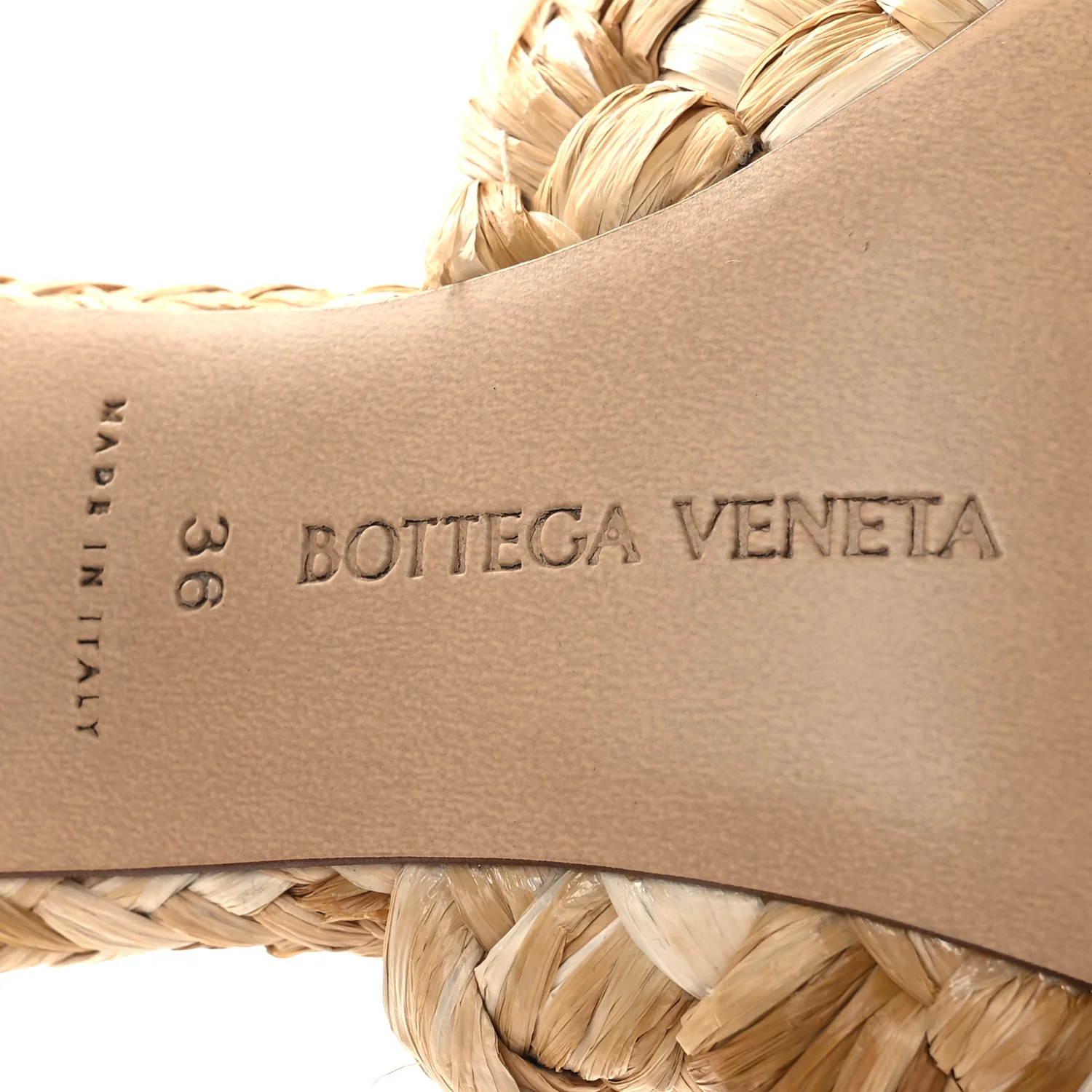 Raffia Twisted Intrecciato Stretch Mule Sandals 36 Macadamia - Image 8