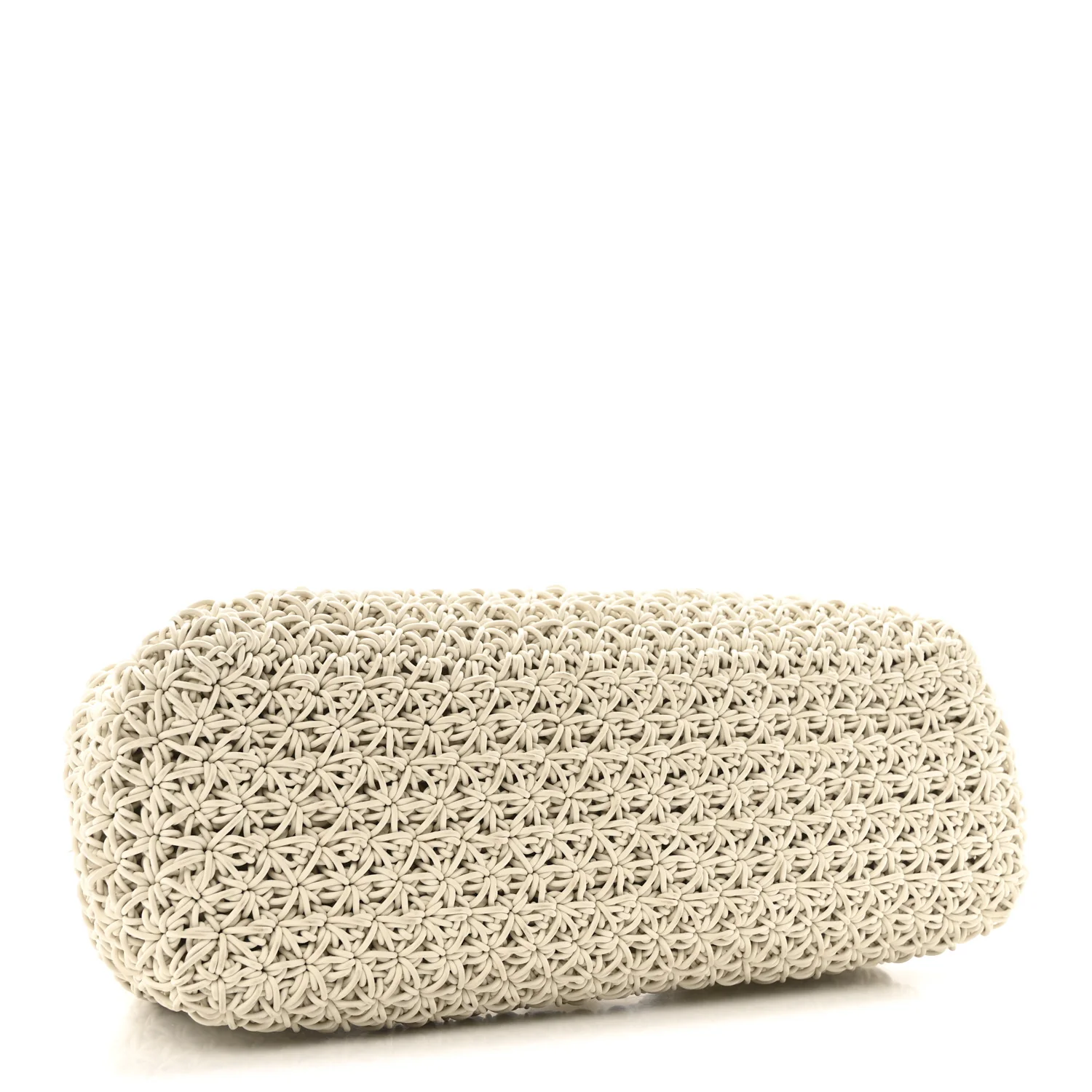 Rubber Crochet Medium The Point Triangle Bag Chalk - Image 4